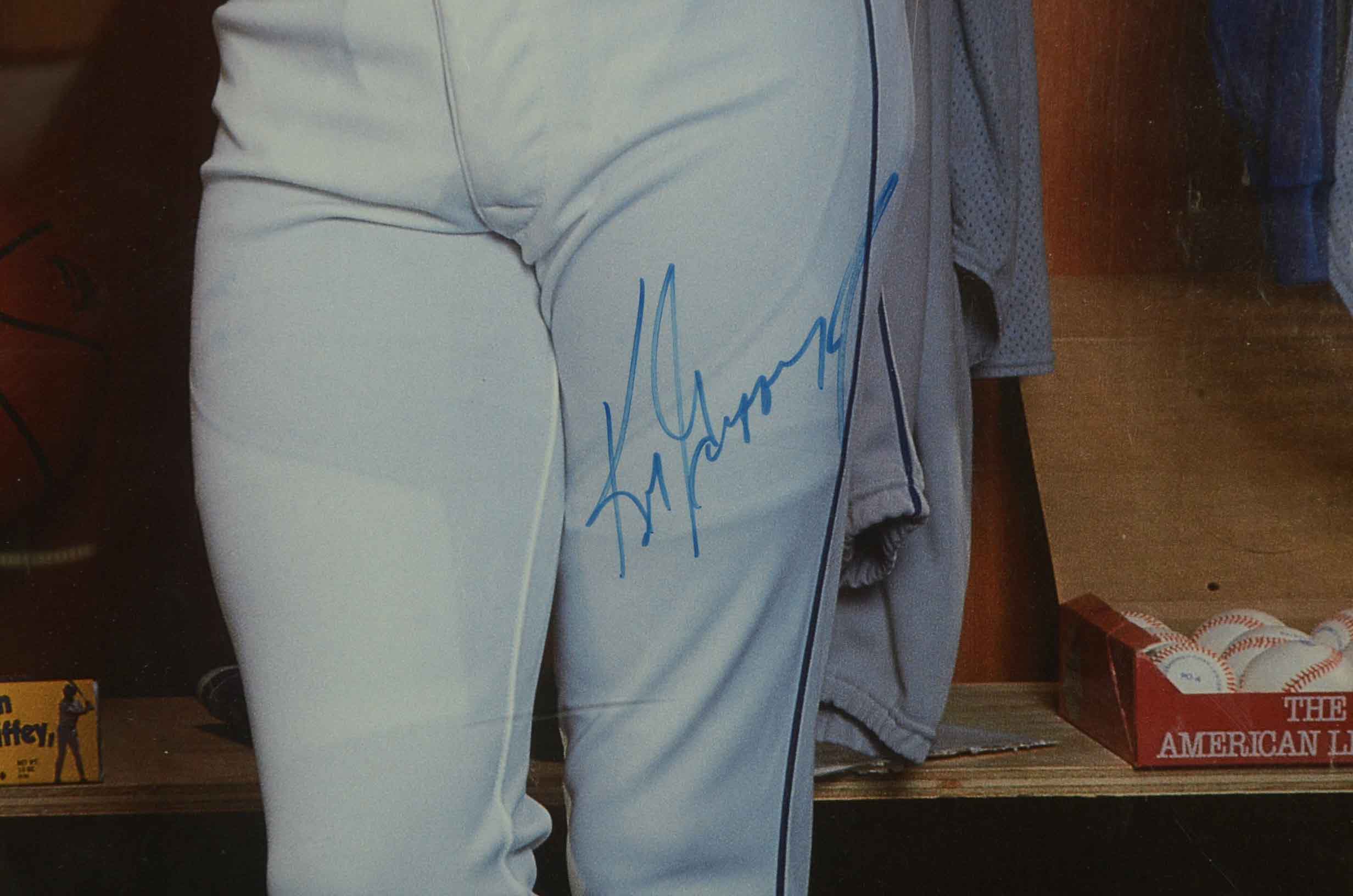 Ken Griffey Jr. and Griffey Sr. Signed Poster   COA