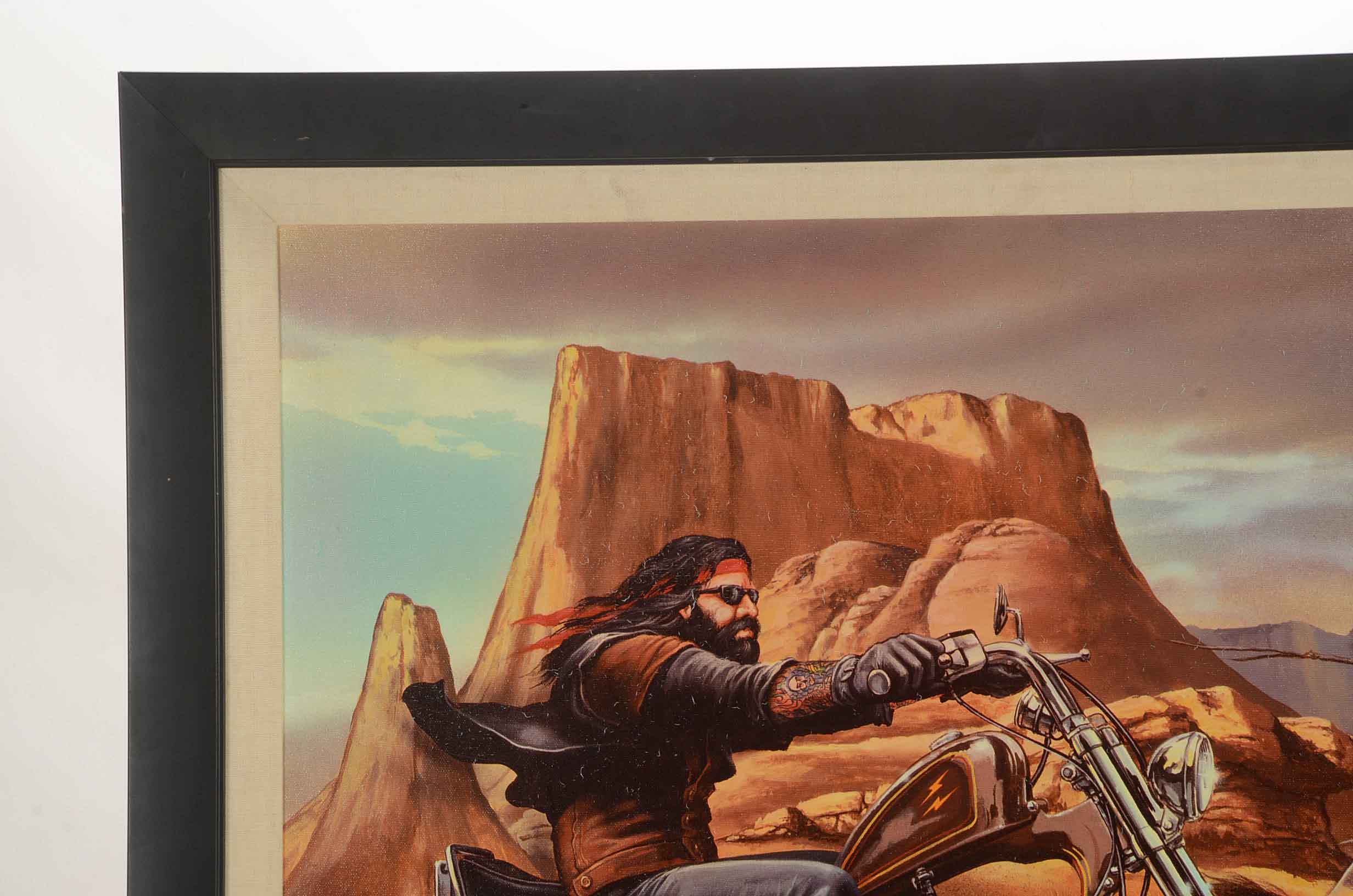 David Mann Signed Limited Edition Offset Lithograph "Ghost Rider"
