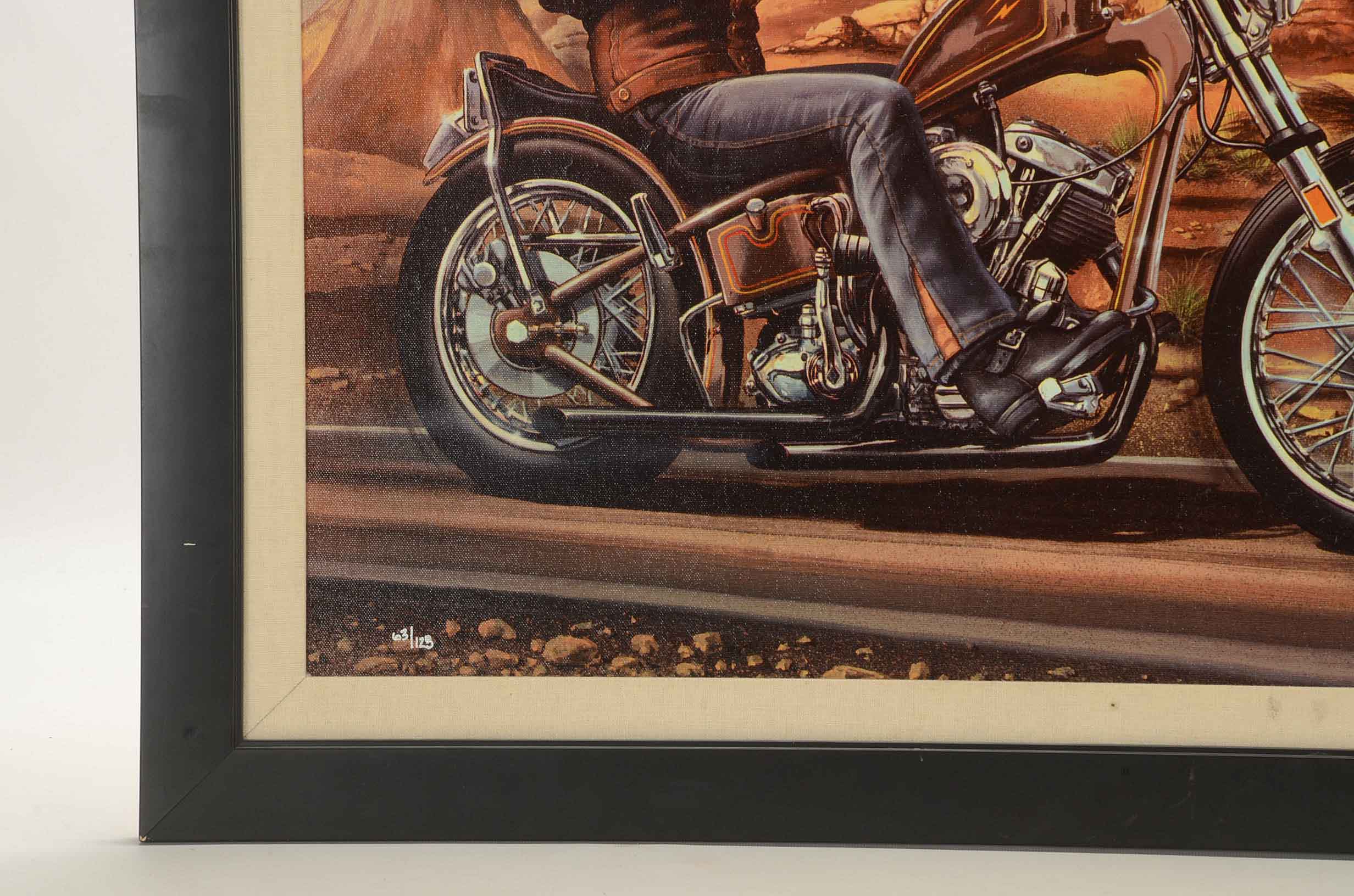 David Mann Signed Limited Edition Offset Lithograph "Ghost Rider"