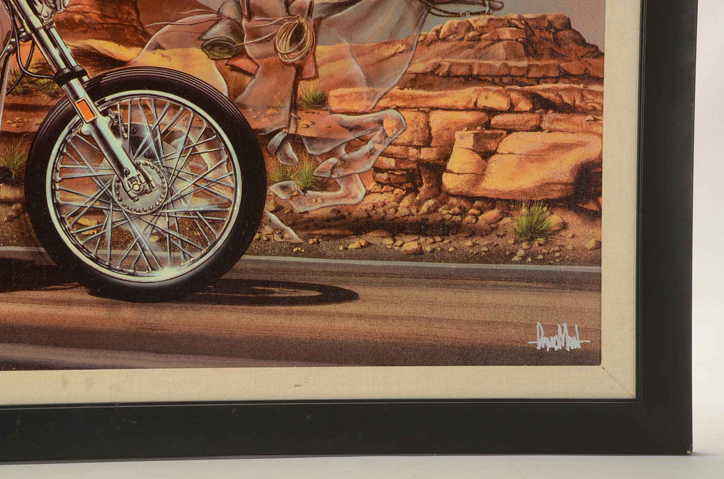 David Mann Signed Limited Edition Offset Lithograph "Ghost Rider"