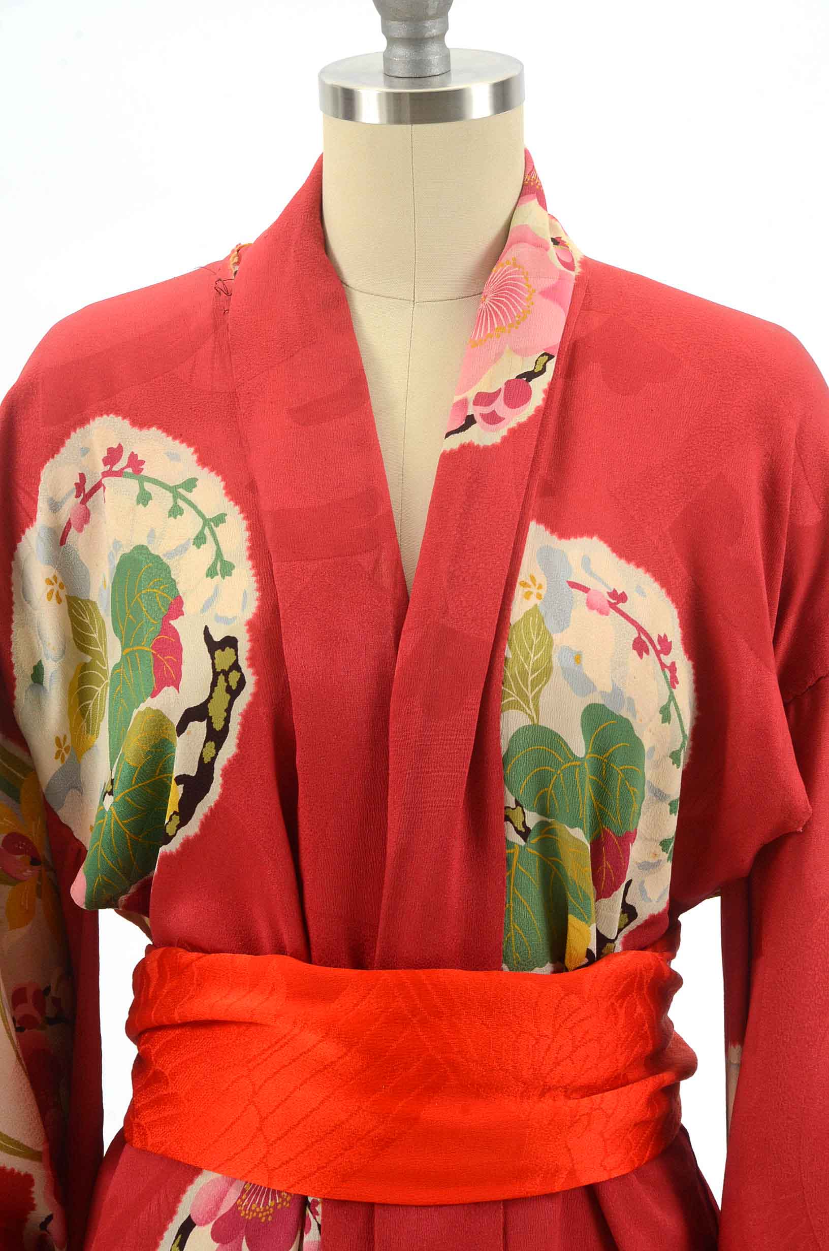 Vintage Silk Kimono with Silk Blouse and Trousers