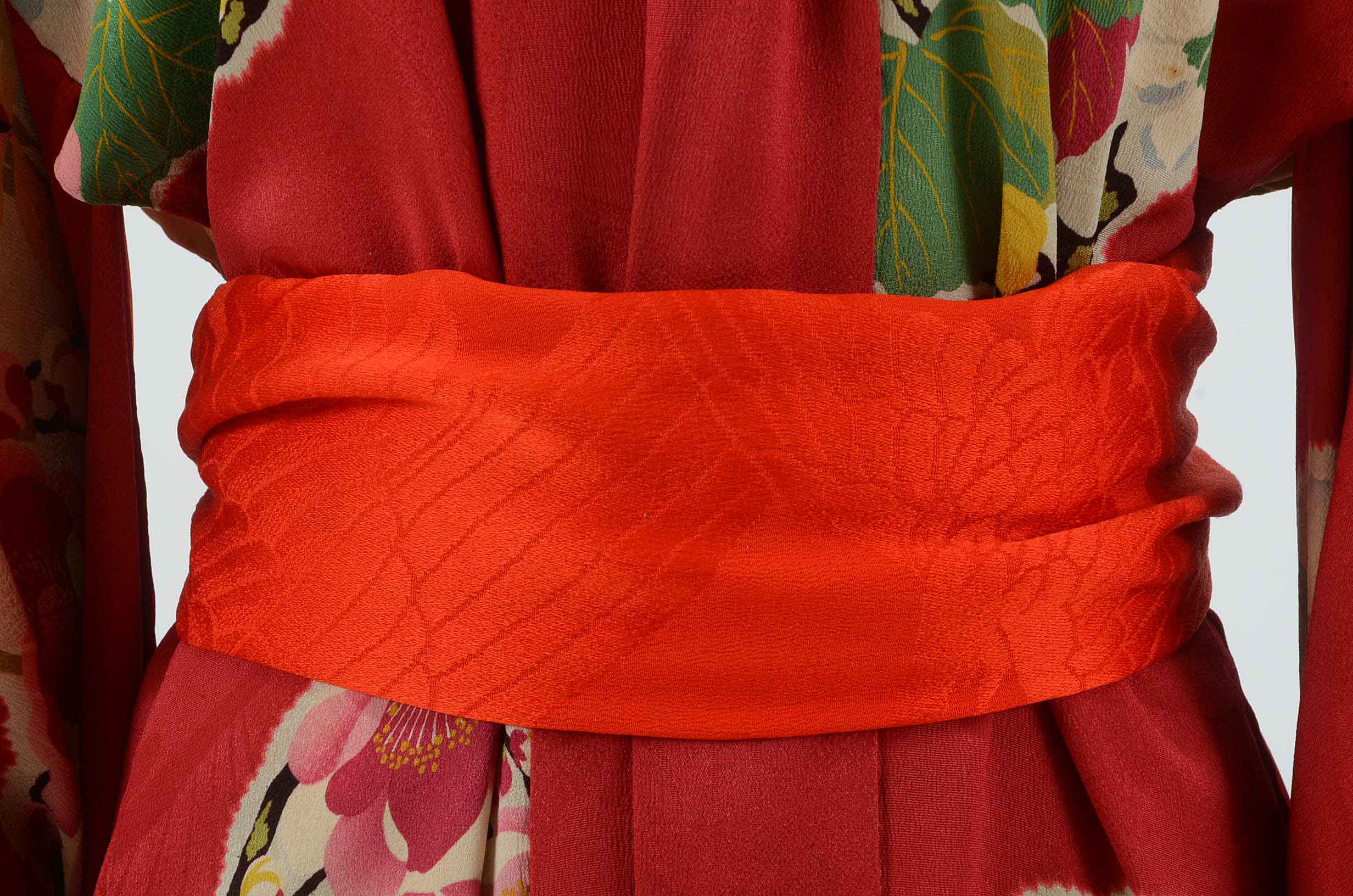 Vintage Silk Kimono with Silk Blouse and Trousers