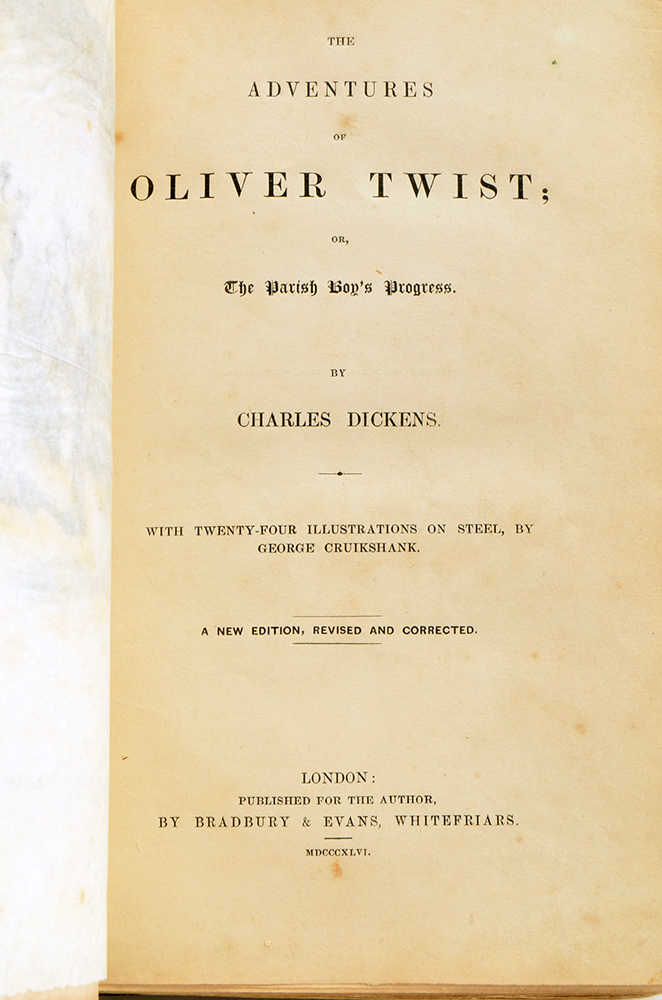 1846 First Single-Volume Edition "Oliver Twist"