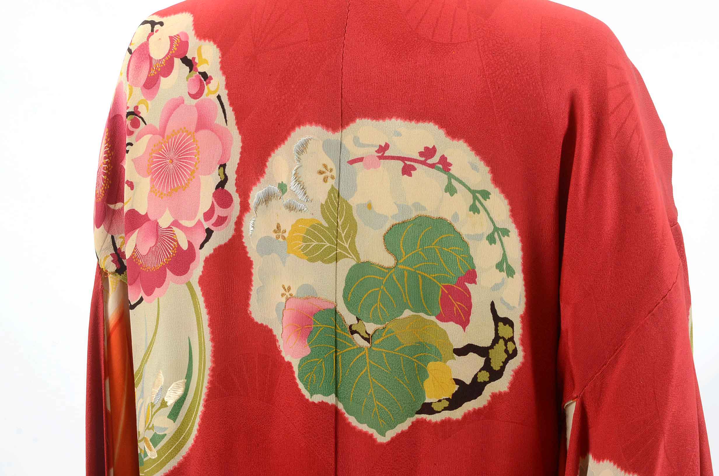 Vintage Silk Kimono with Silk Blouse and Trousers