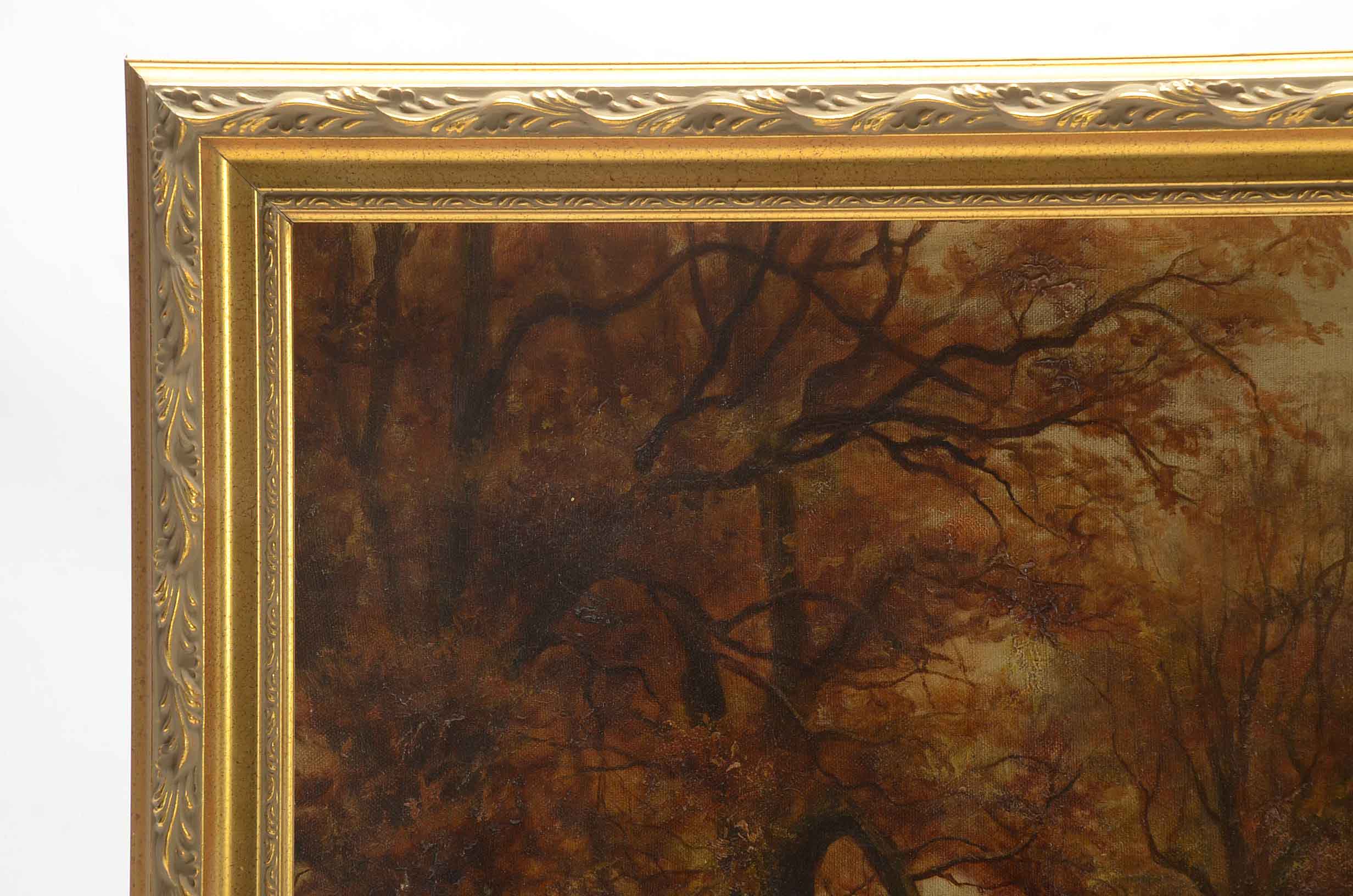 Hattie Swinburne Signed Oil Painting of an Autumn Landscape