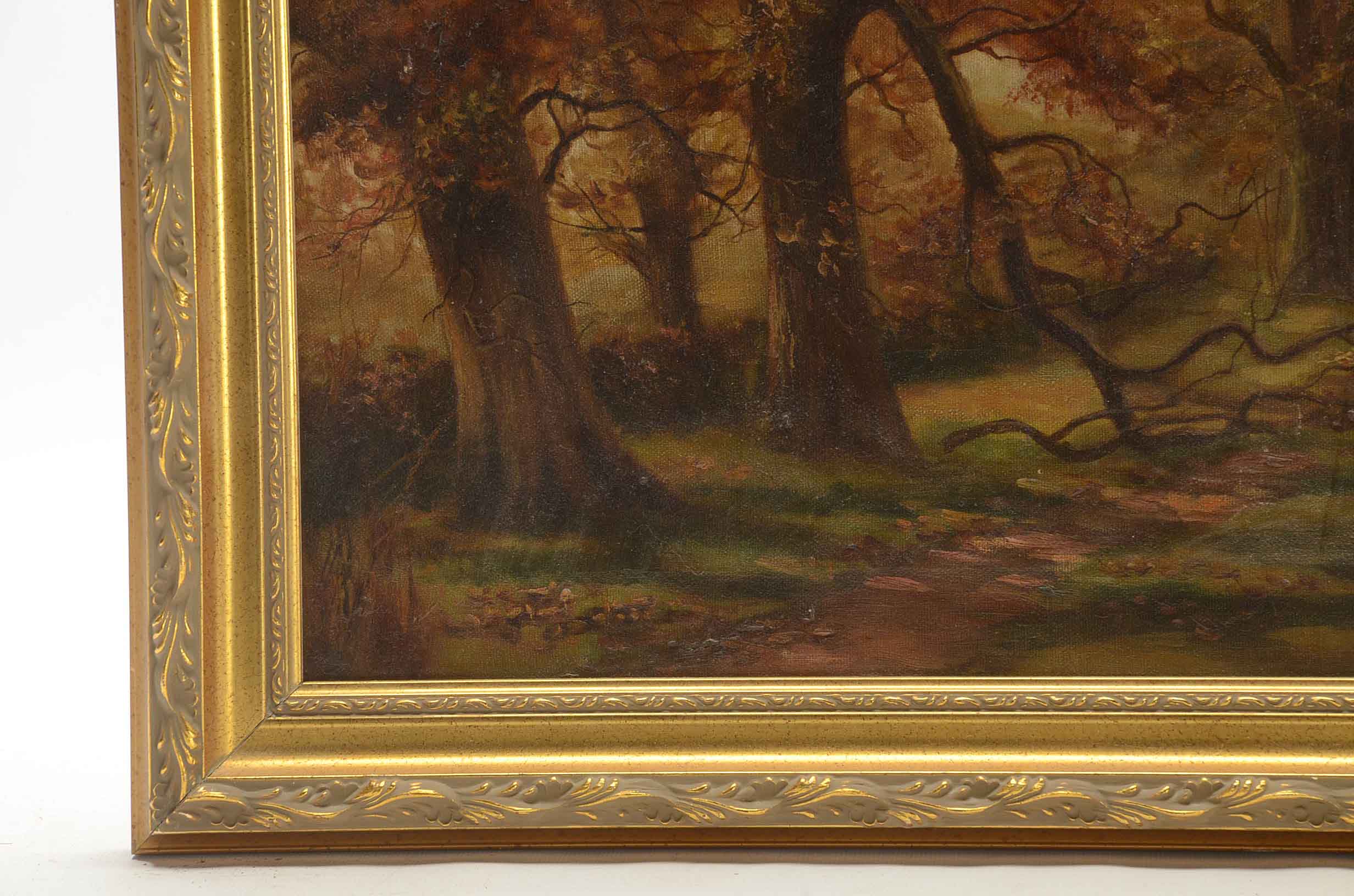 Hattie Swinburne Signed Oil Painting of an Autumn Landscape