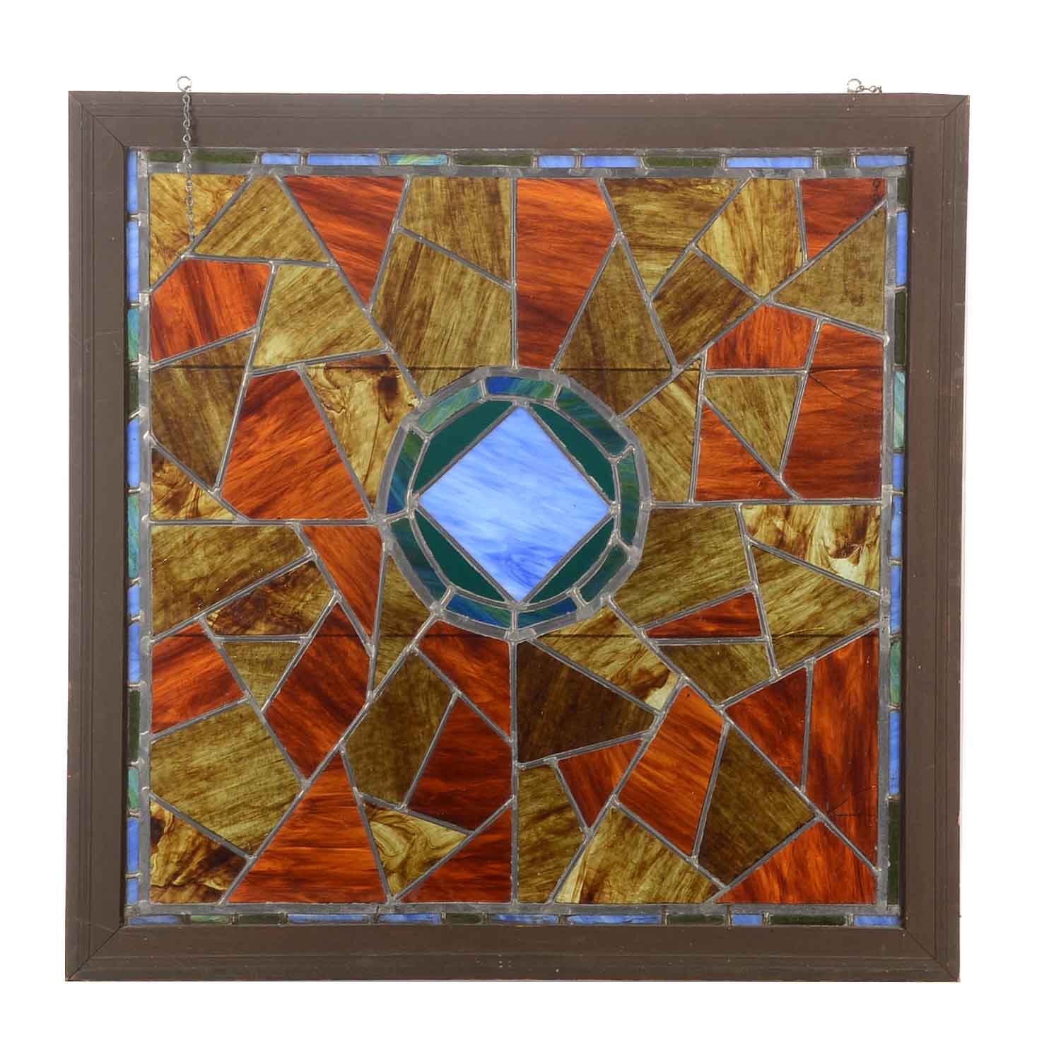 Vintage Stained Glass Panel