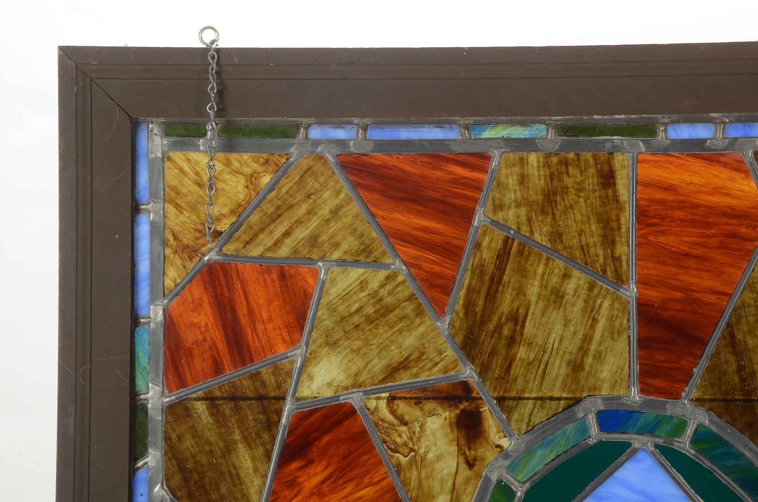 Vintage Stained Glass Panel