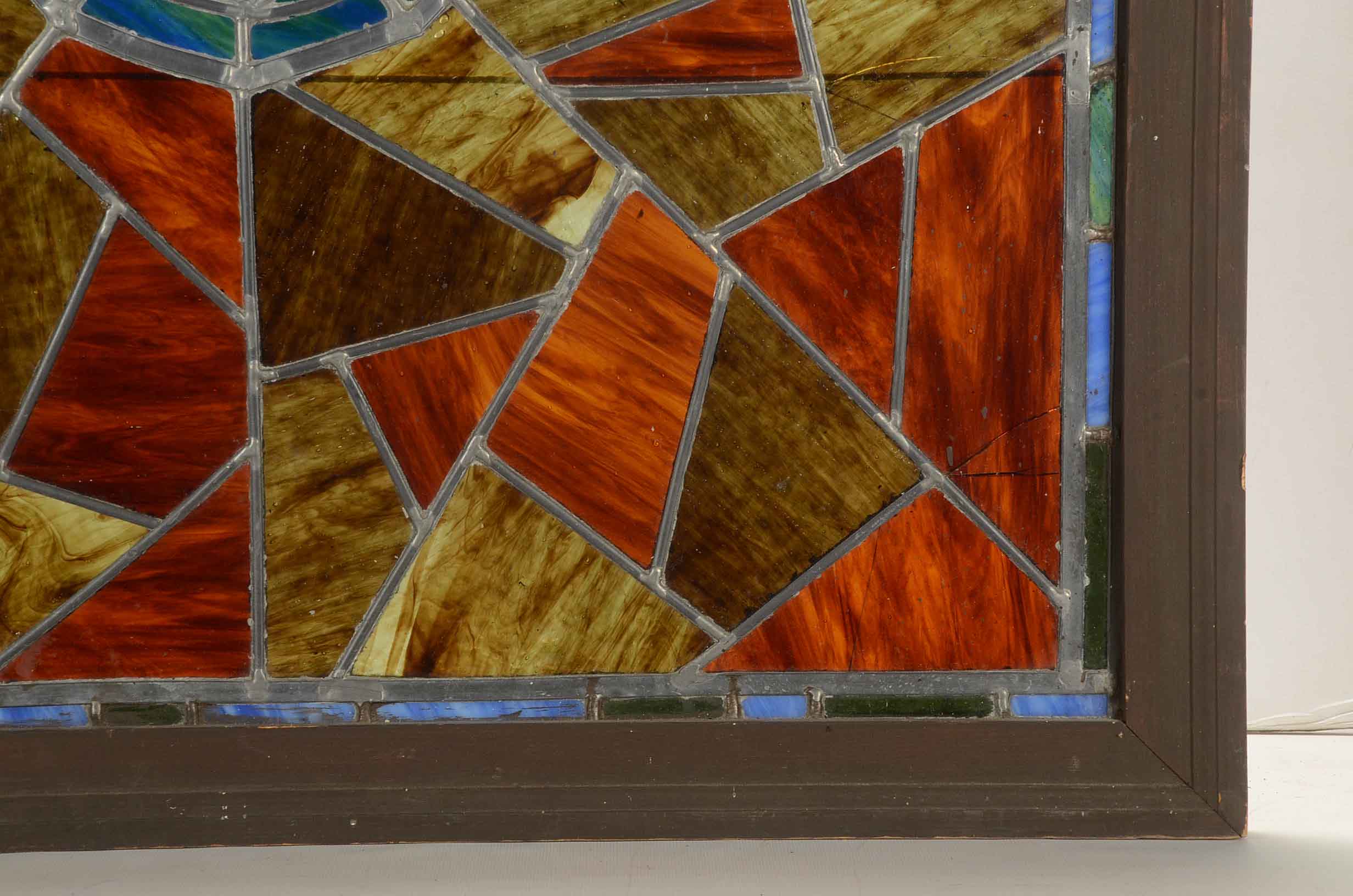 Vintage Stained Glass Panel