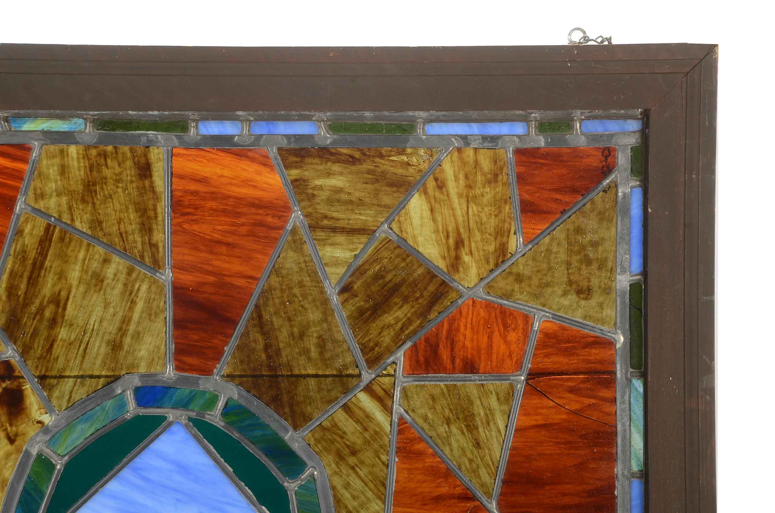 Vintage Stained Glass Panel