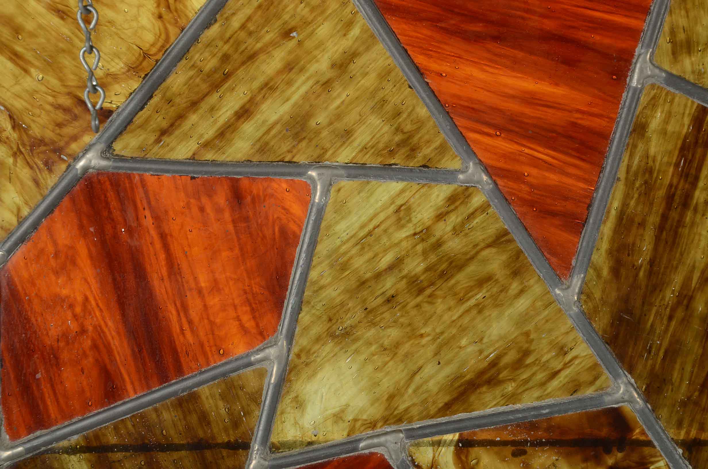 Vintage Stained Glass Panel