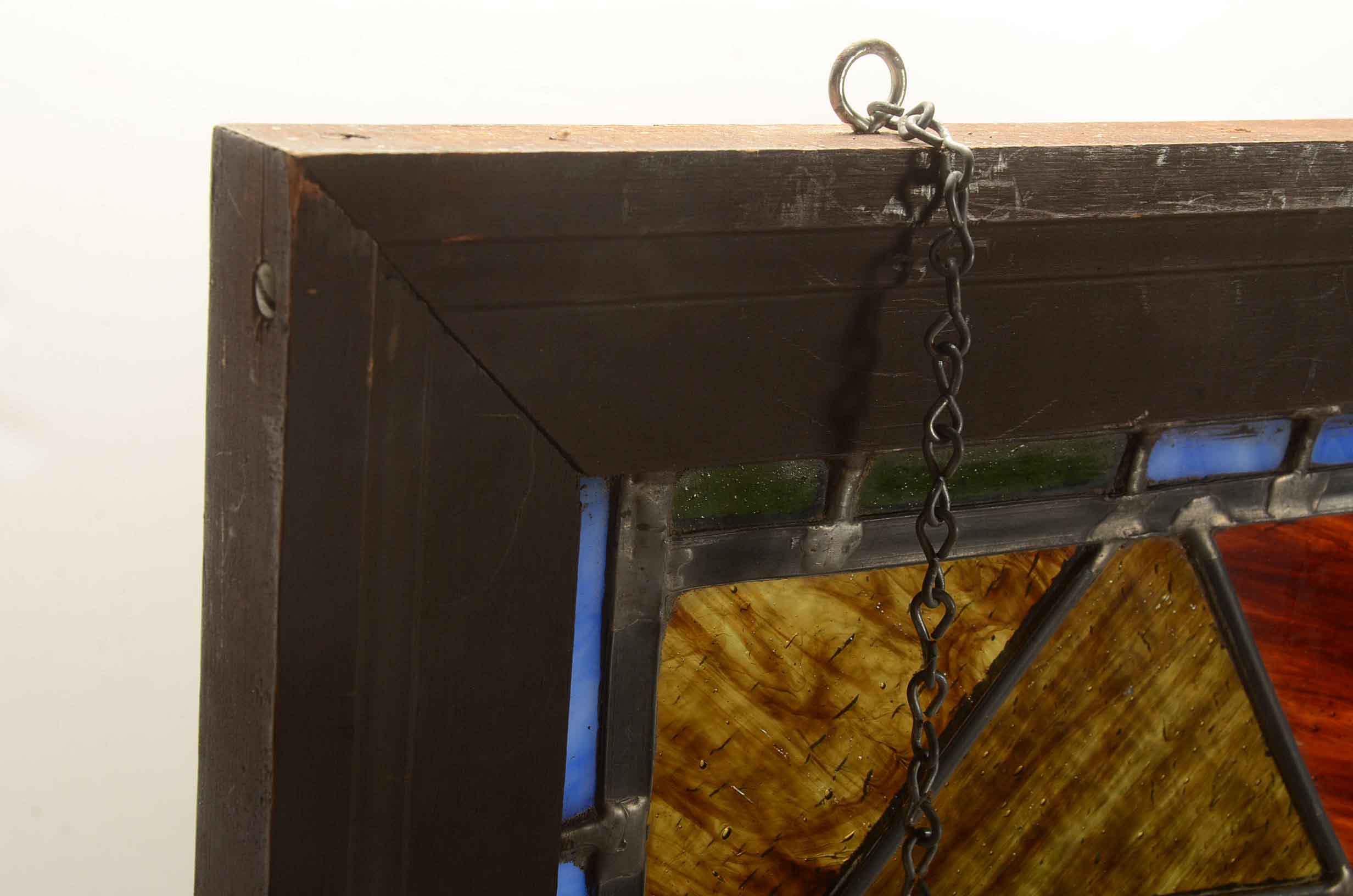 Vintage Stained Glass Panel