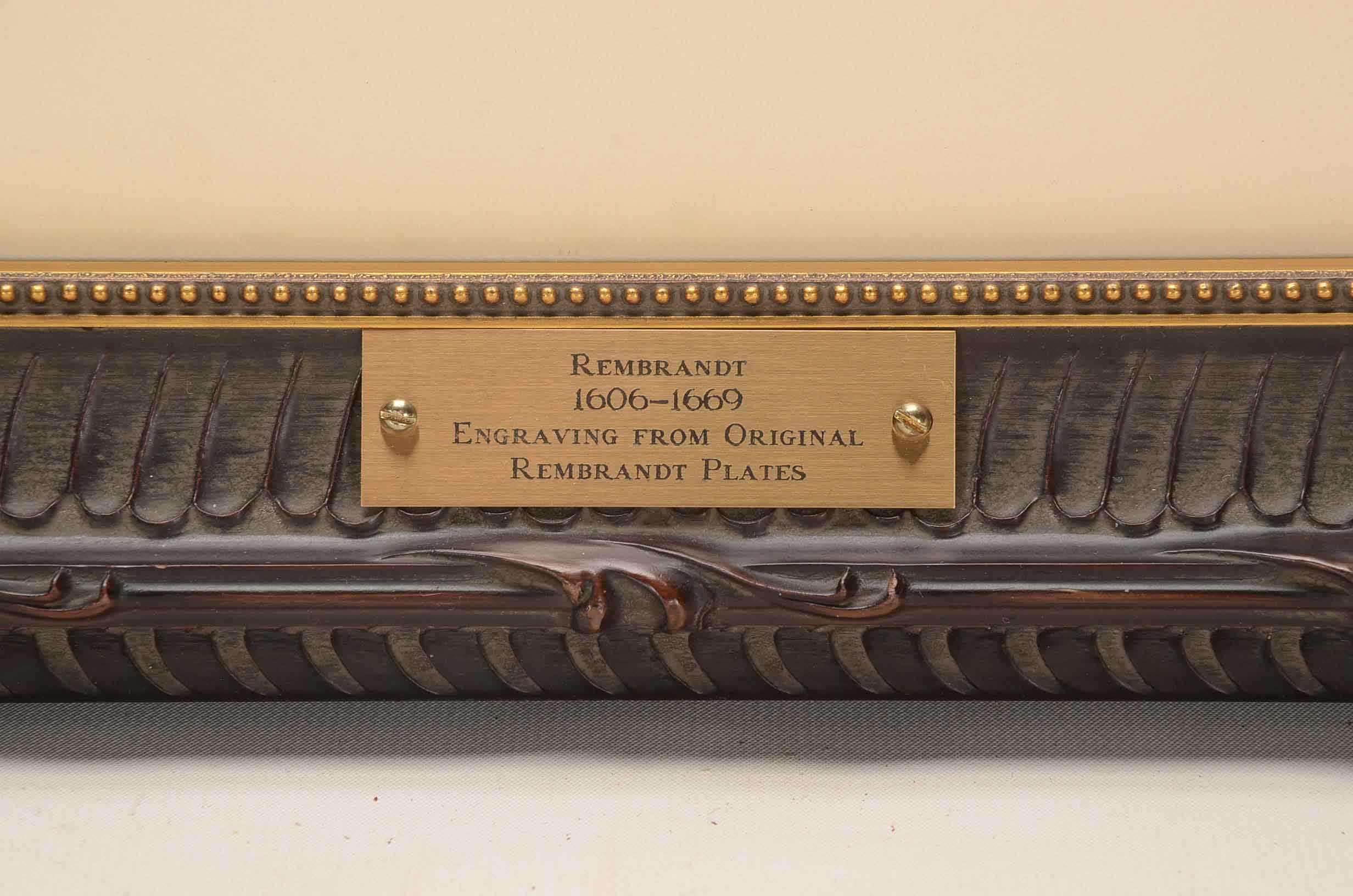 Rembrandt Restrike Engraving "Six's Bridge"