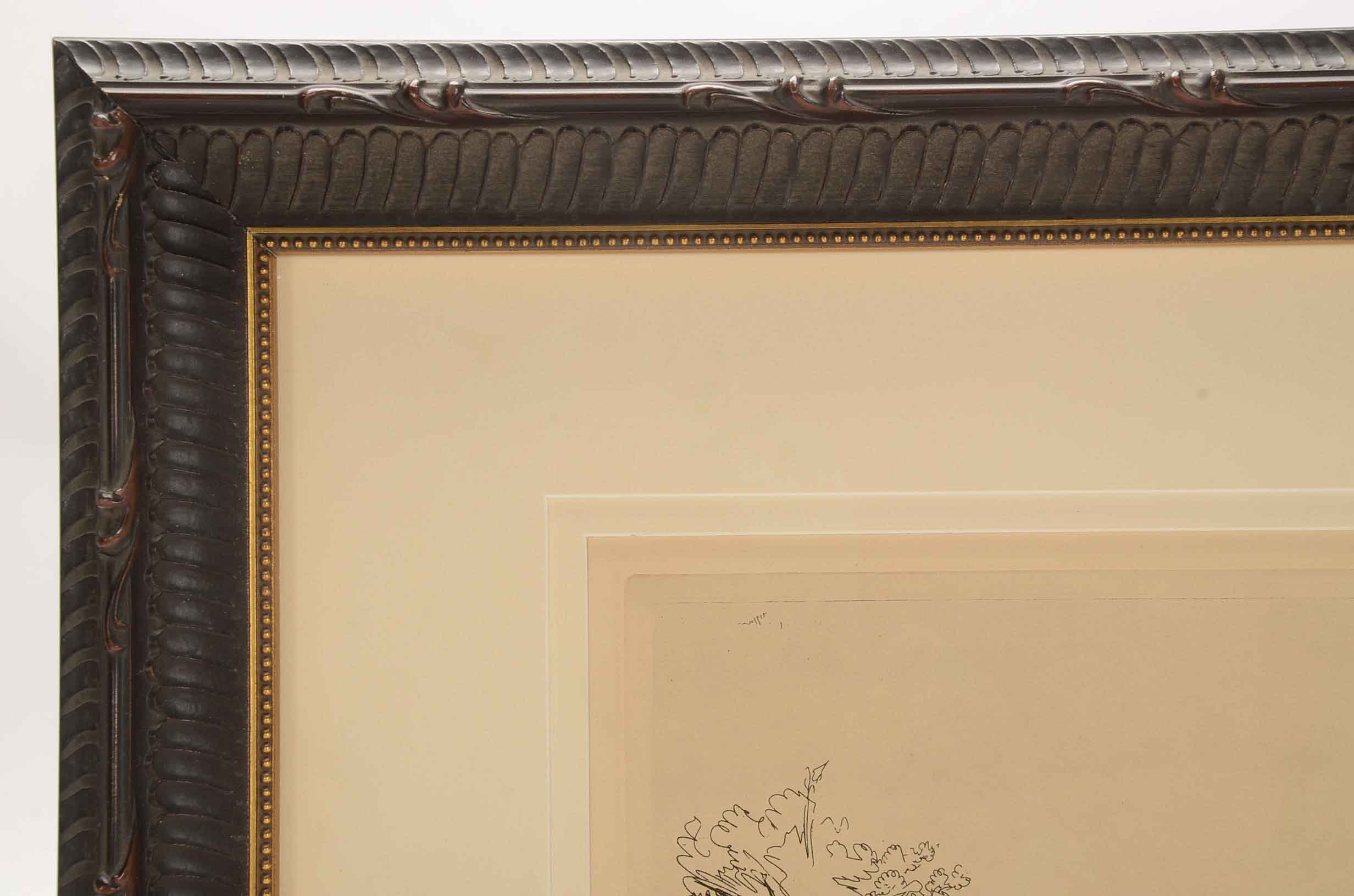 Rembrandt Restrike Engraving "Six's Bridge"