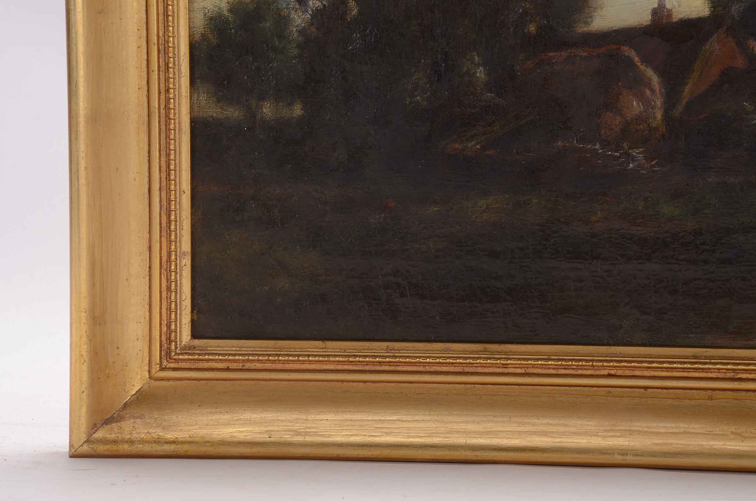 Richard Norris Brooke Oil on Canvas Pastoral Painting