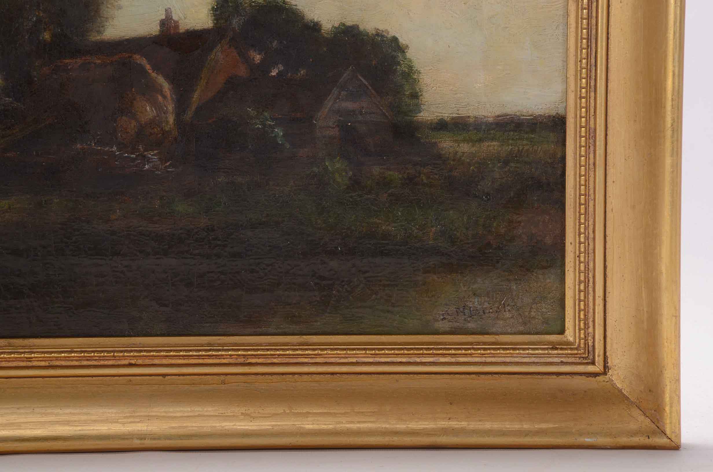 Richard Norris Brooke Oil on Canvas Pastoral Painting