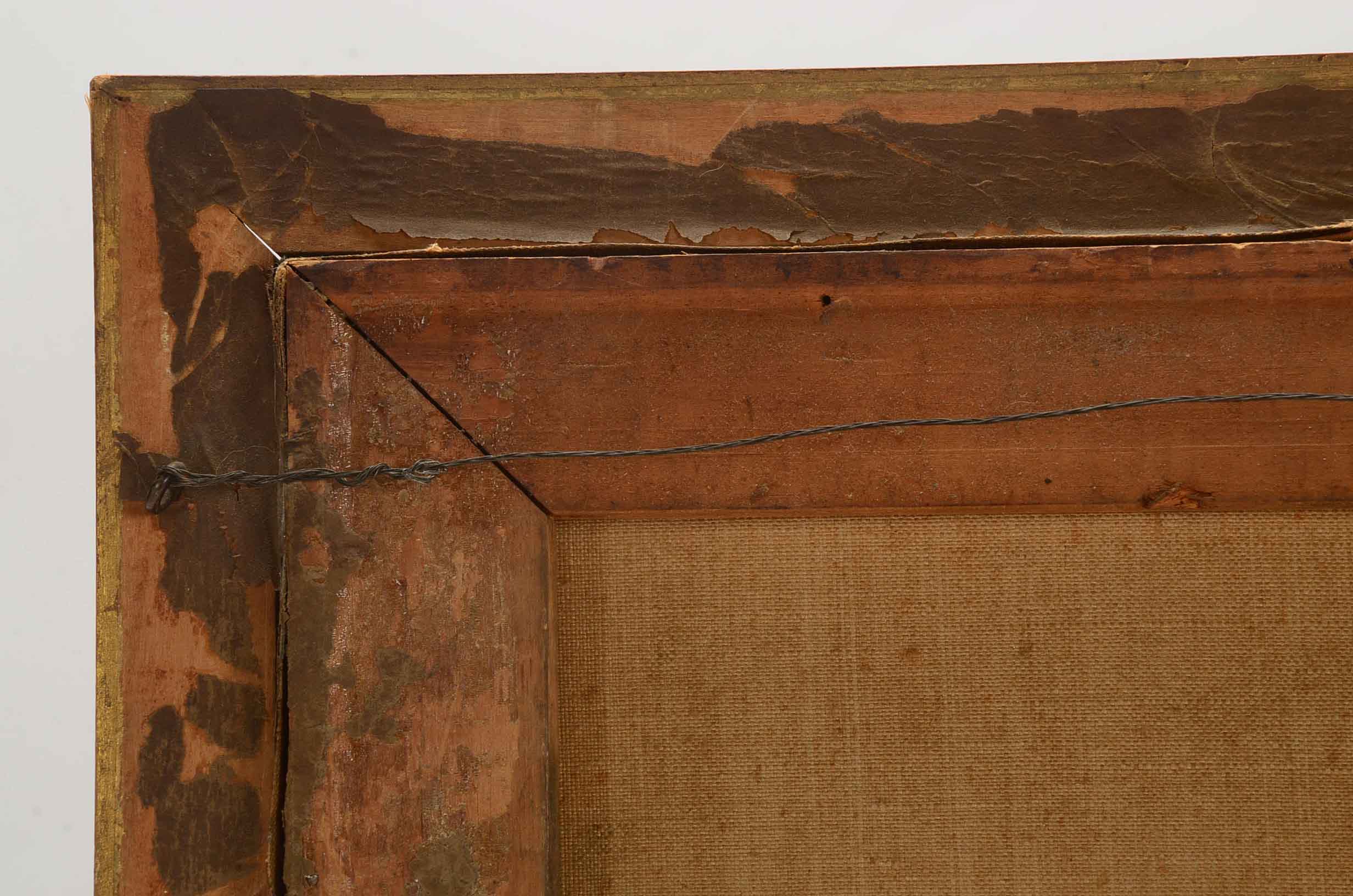 Antique Signed Oil on Canvas Pastoral Painting