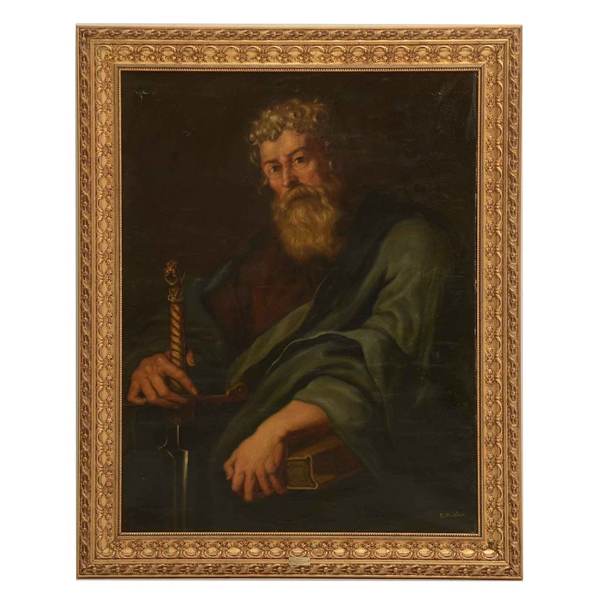Copy Painting 'Saint Paul the Apostle' after Rubens
