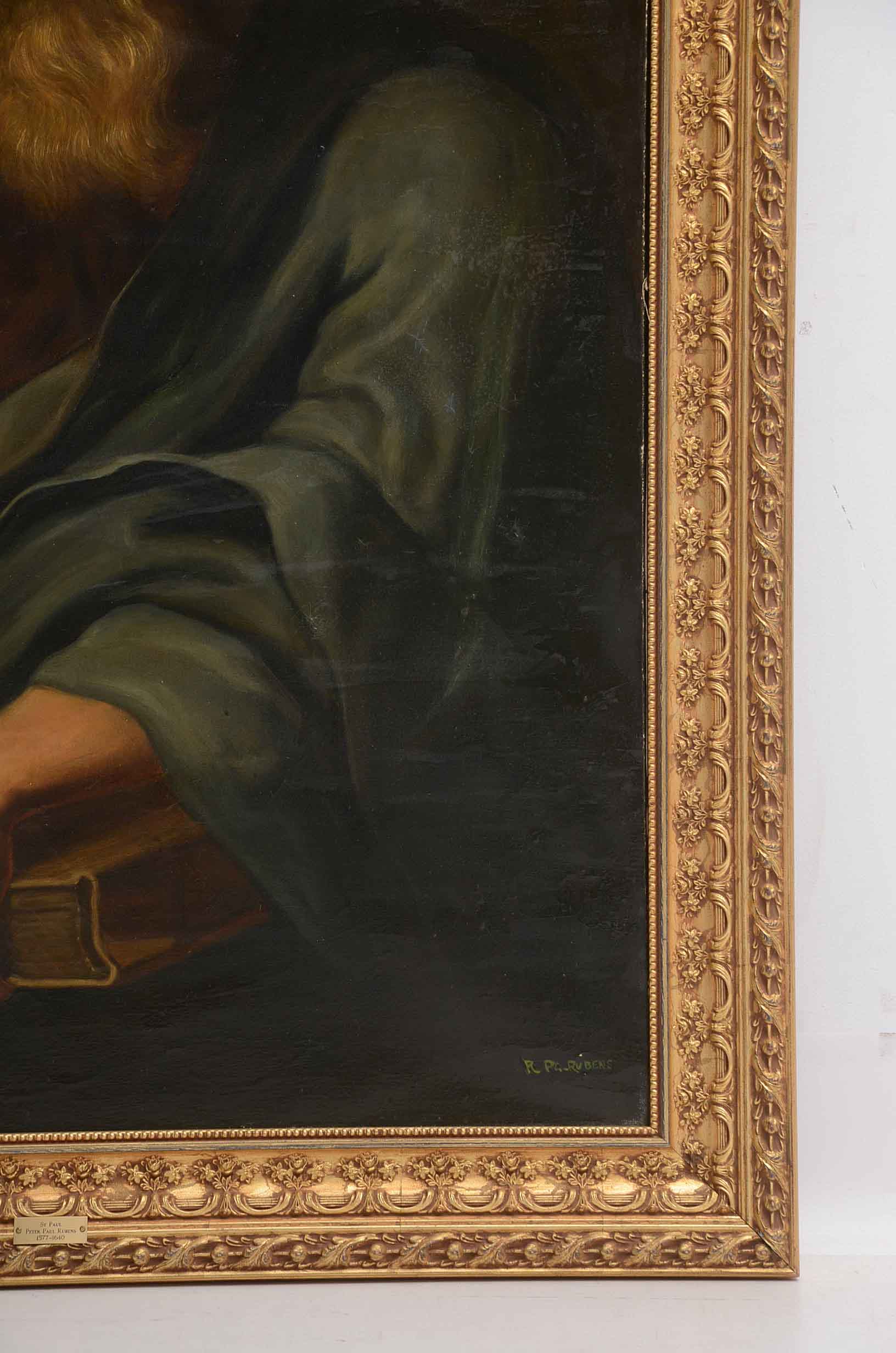 Copy Painting 'Saint Paul the Apostle' after Rubens