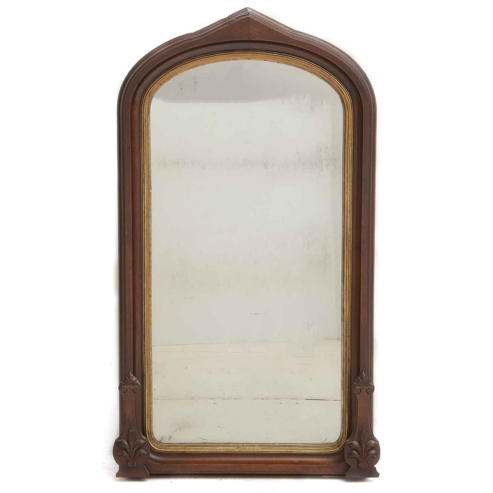 Antique Mahogany Wall Mirror