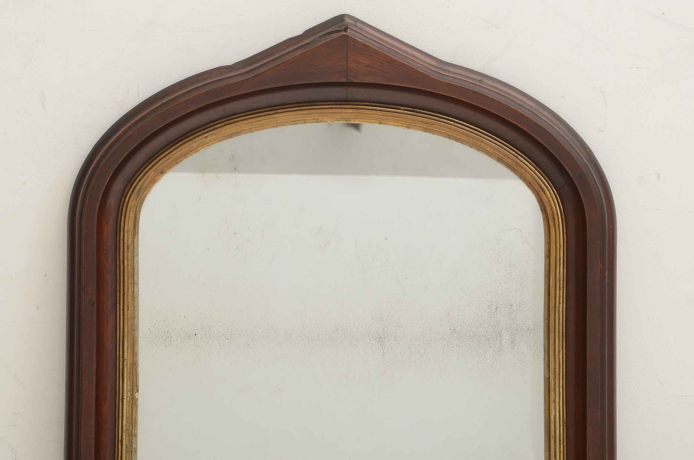 Antique Mahogany Wall Mirror