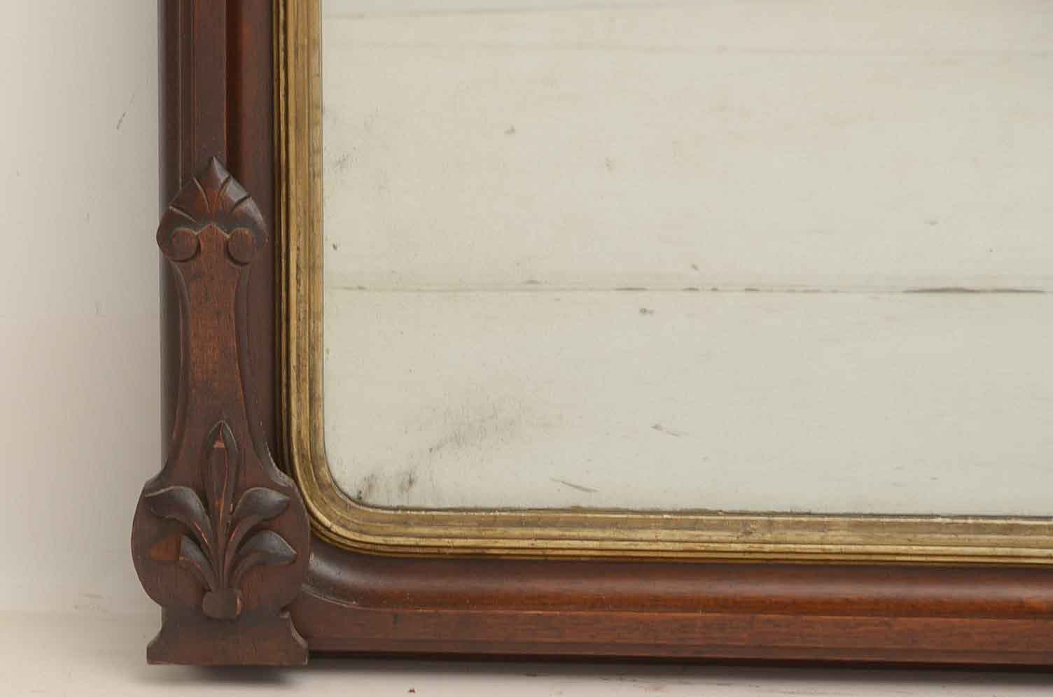 Antique Mahogany Wall Mirror