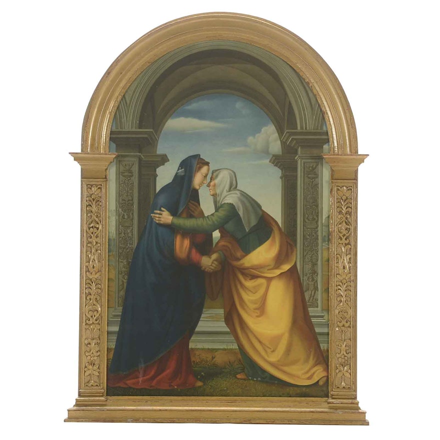 Albertinelli Chromolithograph after 'The Visitation'