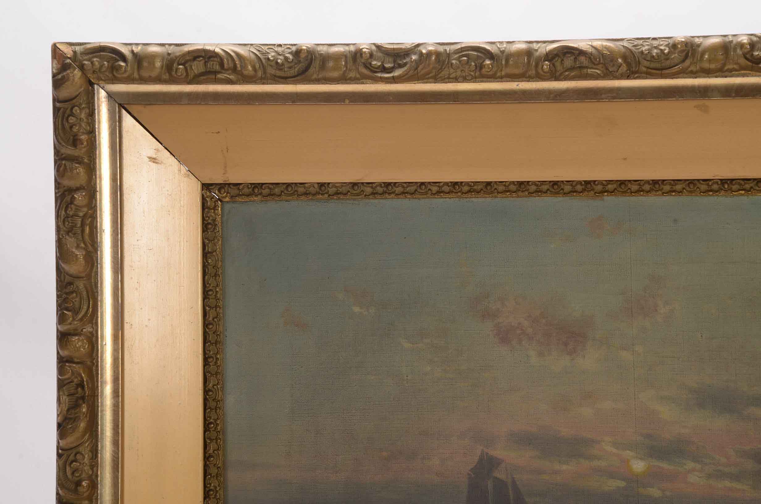 EN Russelle Signed Oil Painting of a Seascape