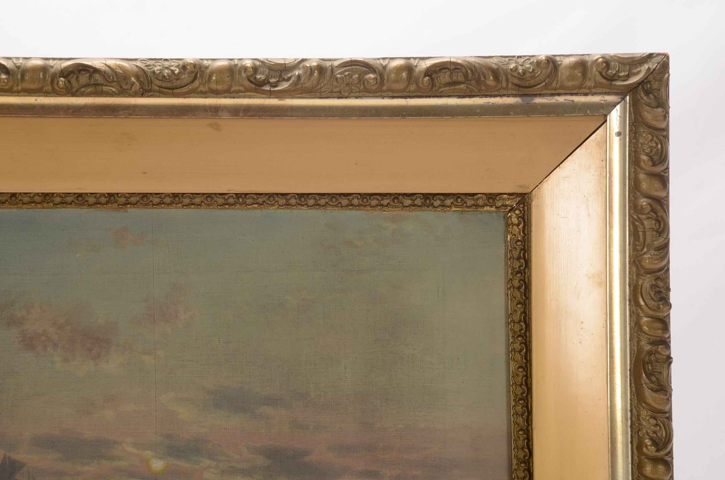 EN Russelle Signed Oil Painting of a Seascape