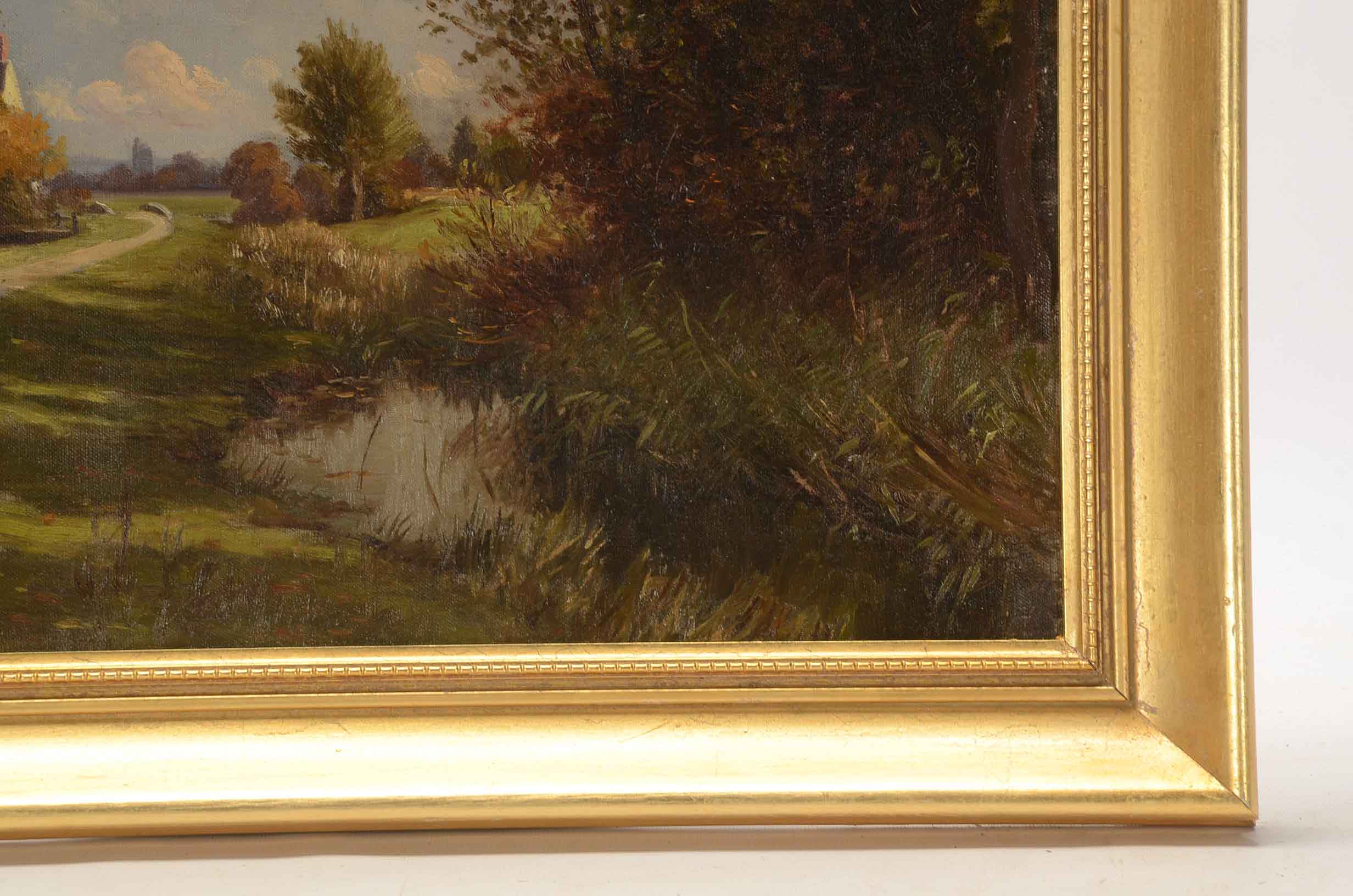 Sydney M. Broad Signed Oil Painting of a Landscape