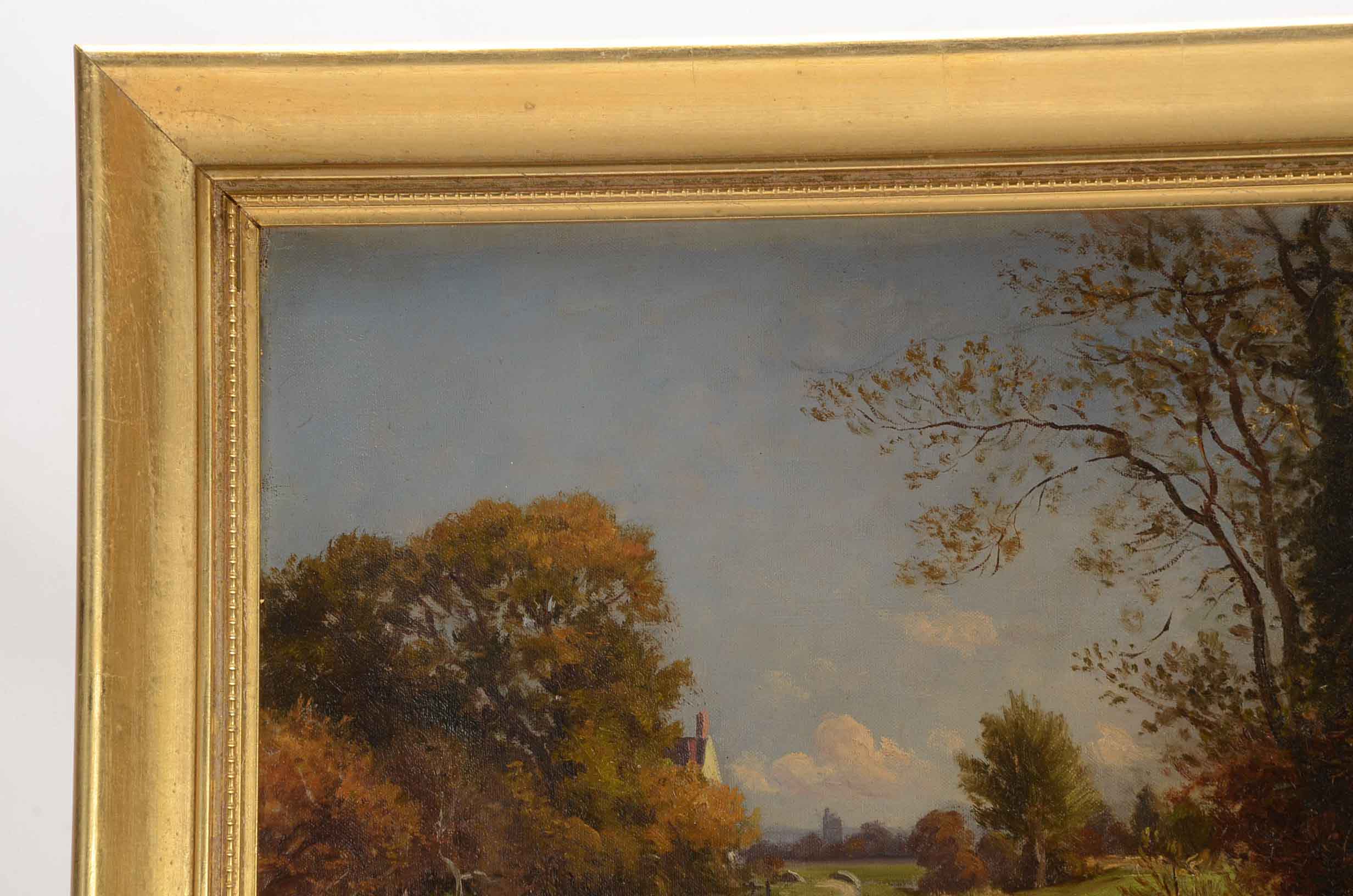 Sydney M. Broad Signed Oil Painting of a Landscape