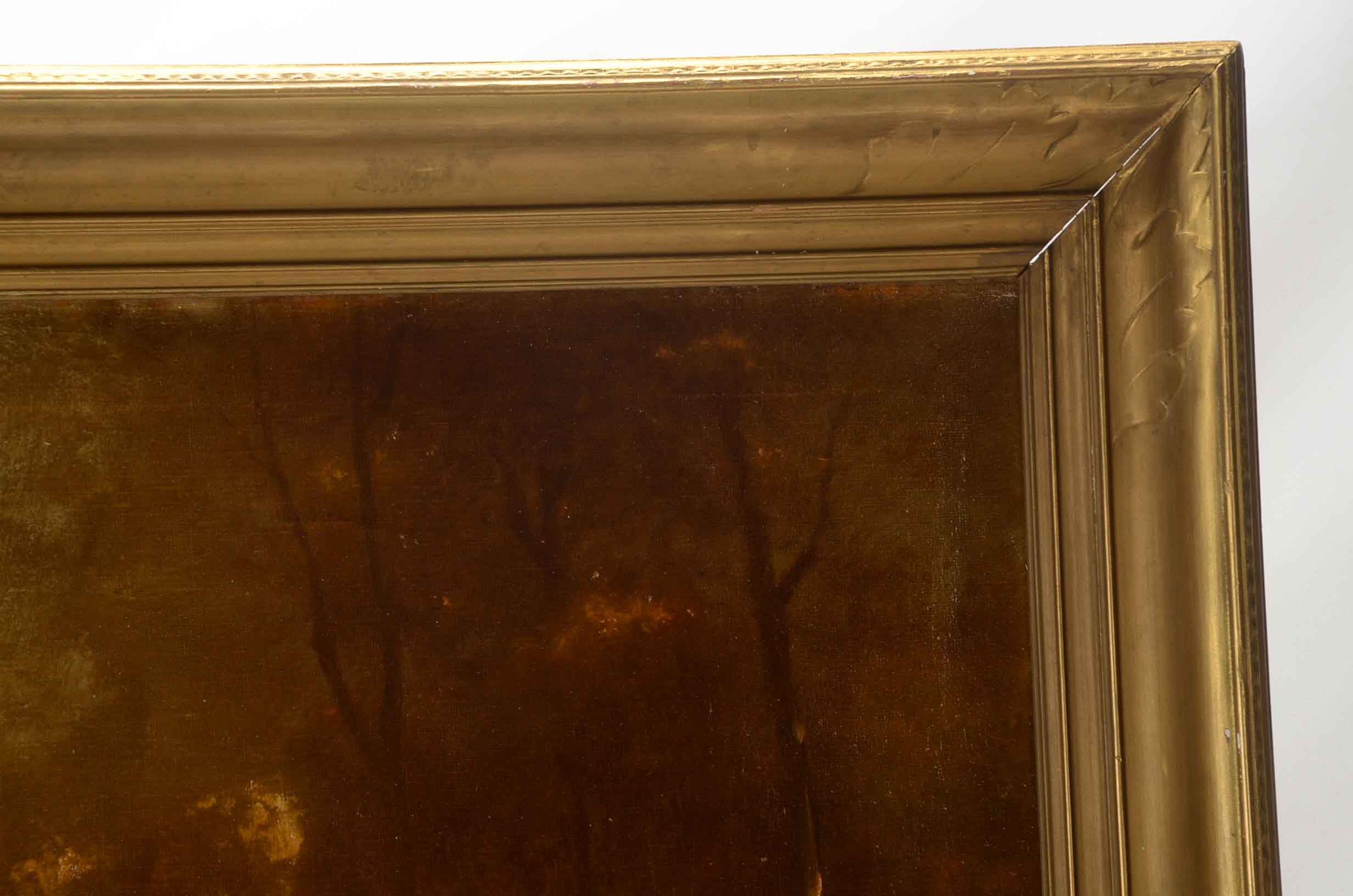 George Fredericks Oil Painting on Canvas "Cows in a Landscape"