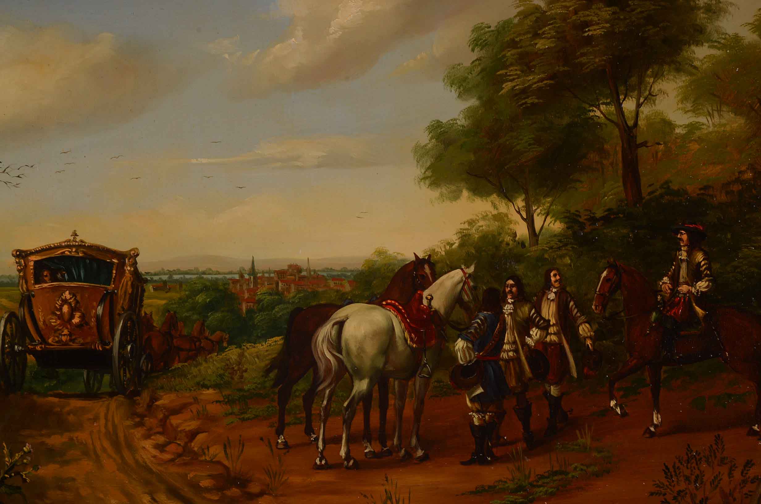 Antique Oil Painting on Board