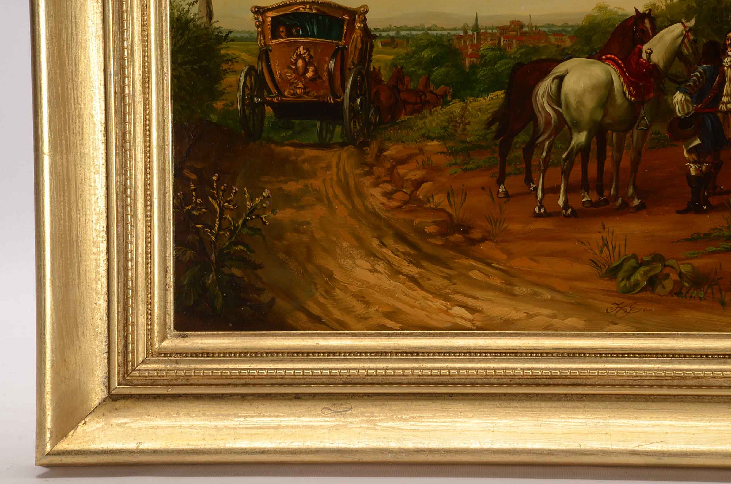 Antique Oil Painting on Board