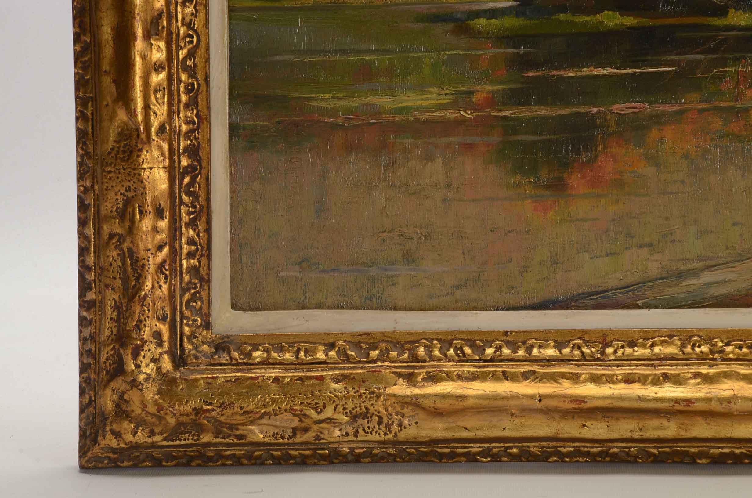 Leon Tombu Original Oil on Board Landscape Painting