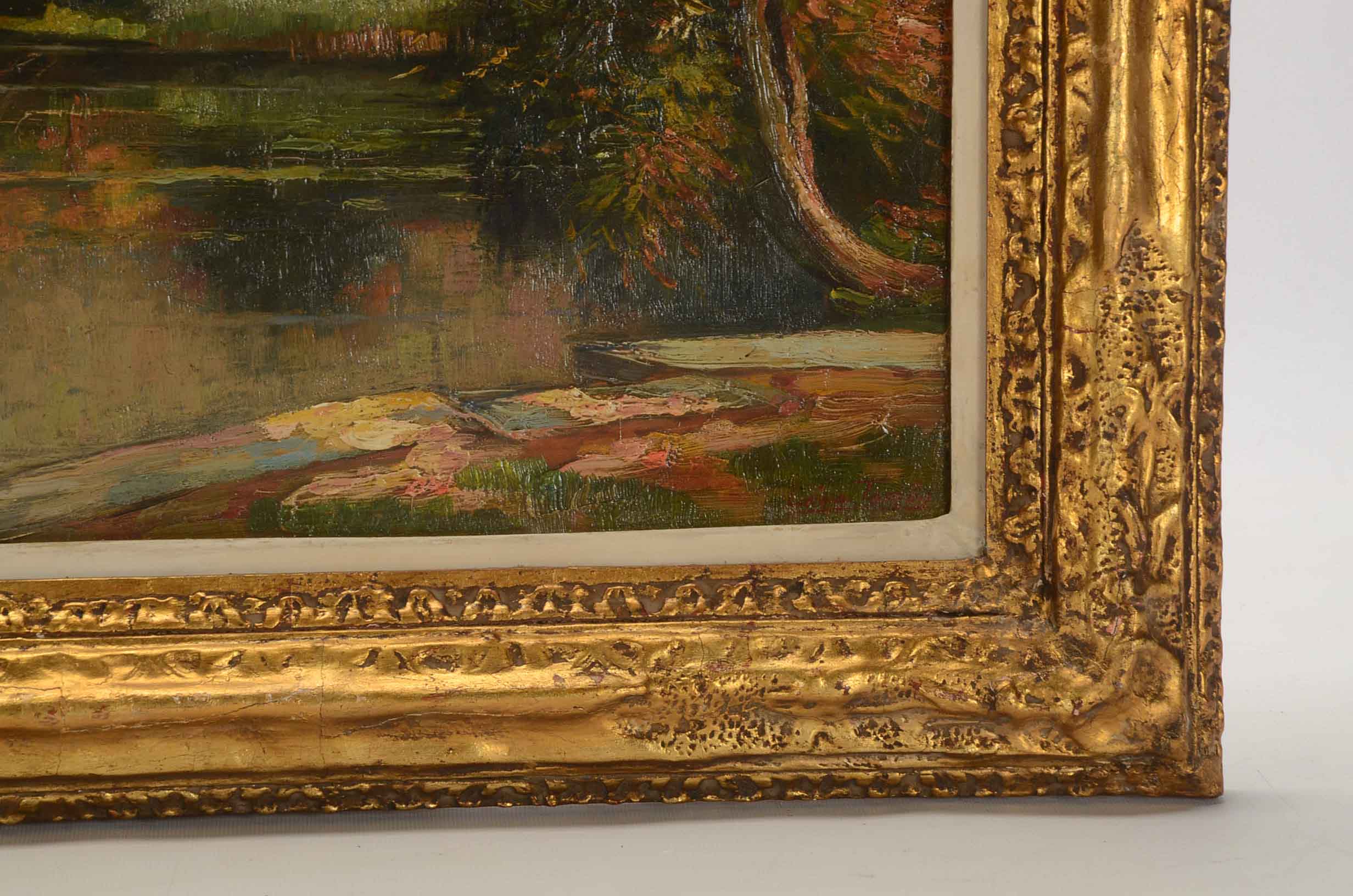 Leon Tombu Original Oil on Board Landscape Painting