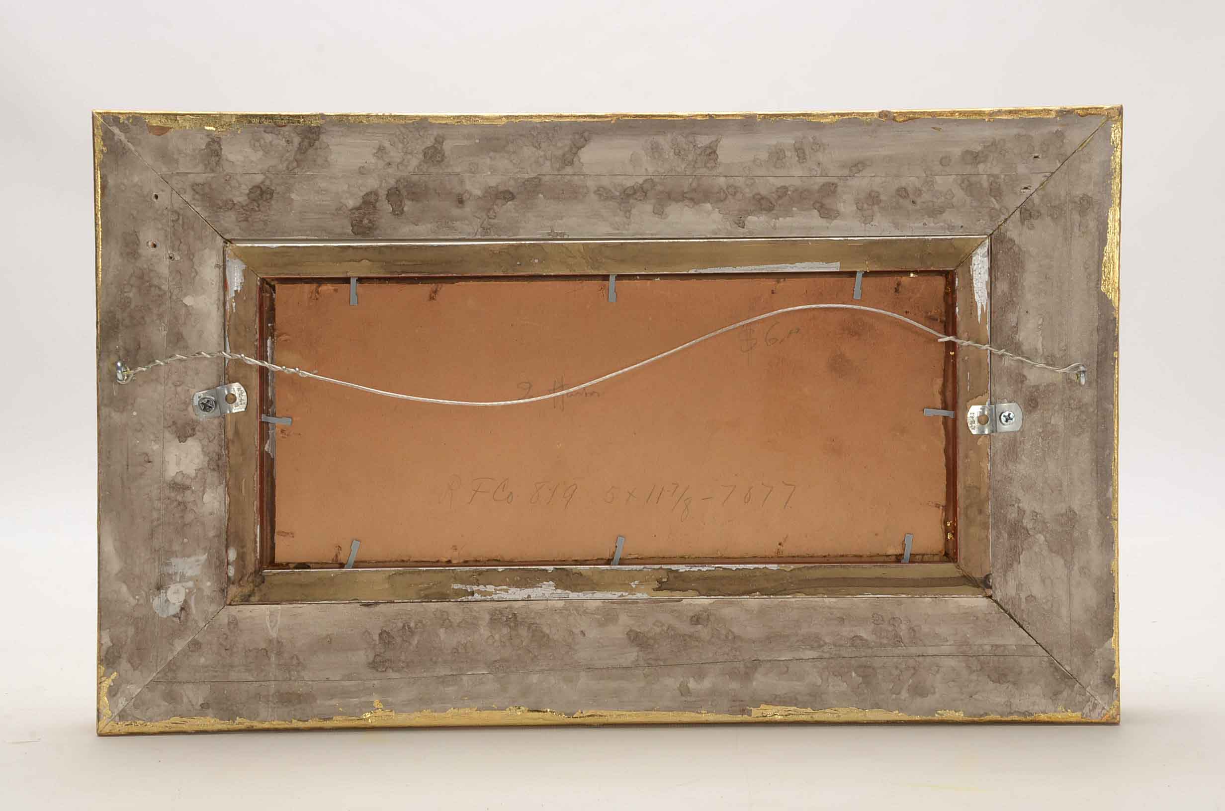 Arthur Diehl Oil Painting on Board of Ships in Harbor