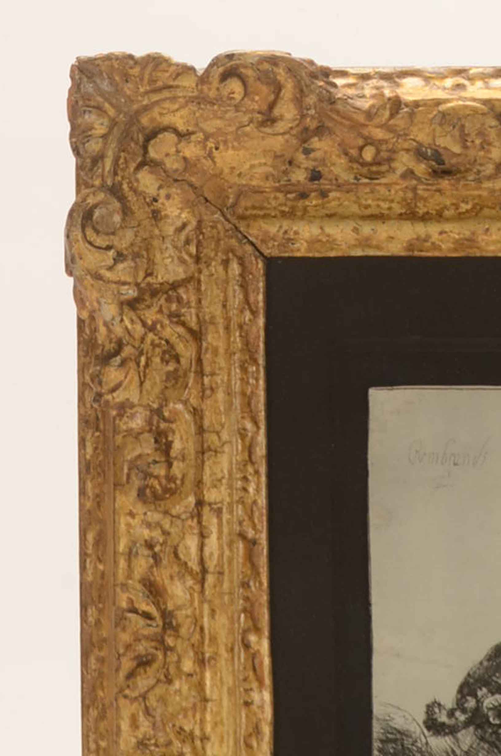 Antique Copy Etching After Rembrandt