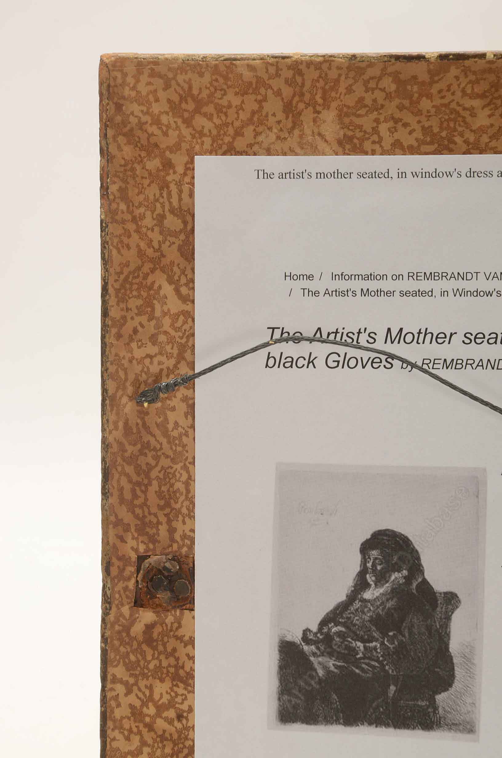 Antique Copy Etching After Rembrandt