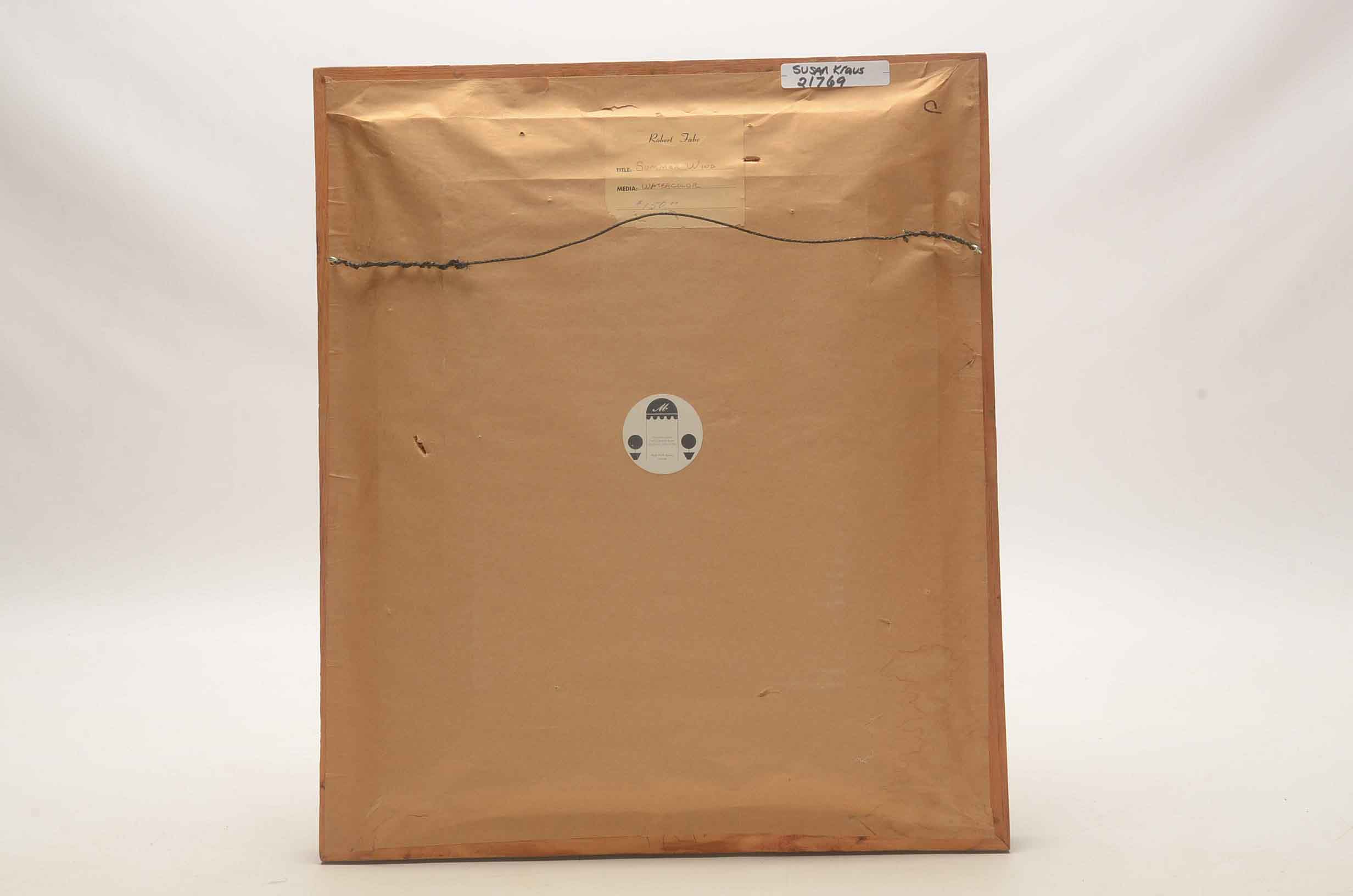 Robert Fabe signed Watercolor Painting 'Summer Wind'