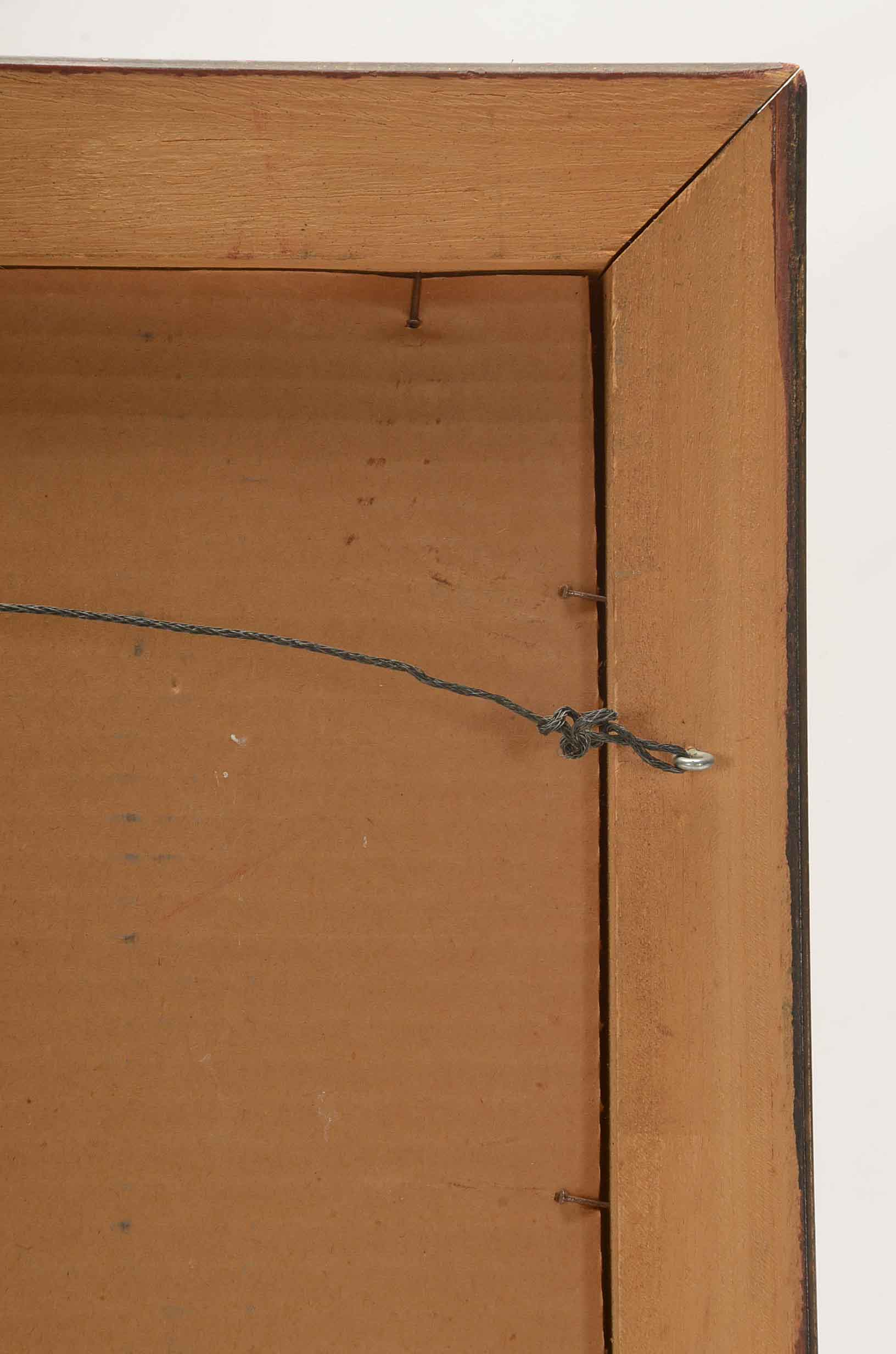 Signed Oil on Board Figural Painting