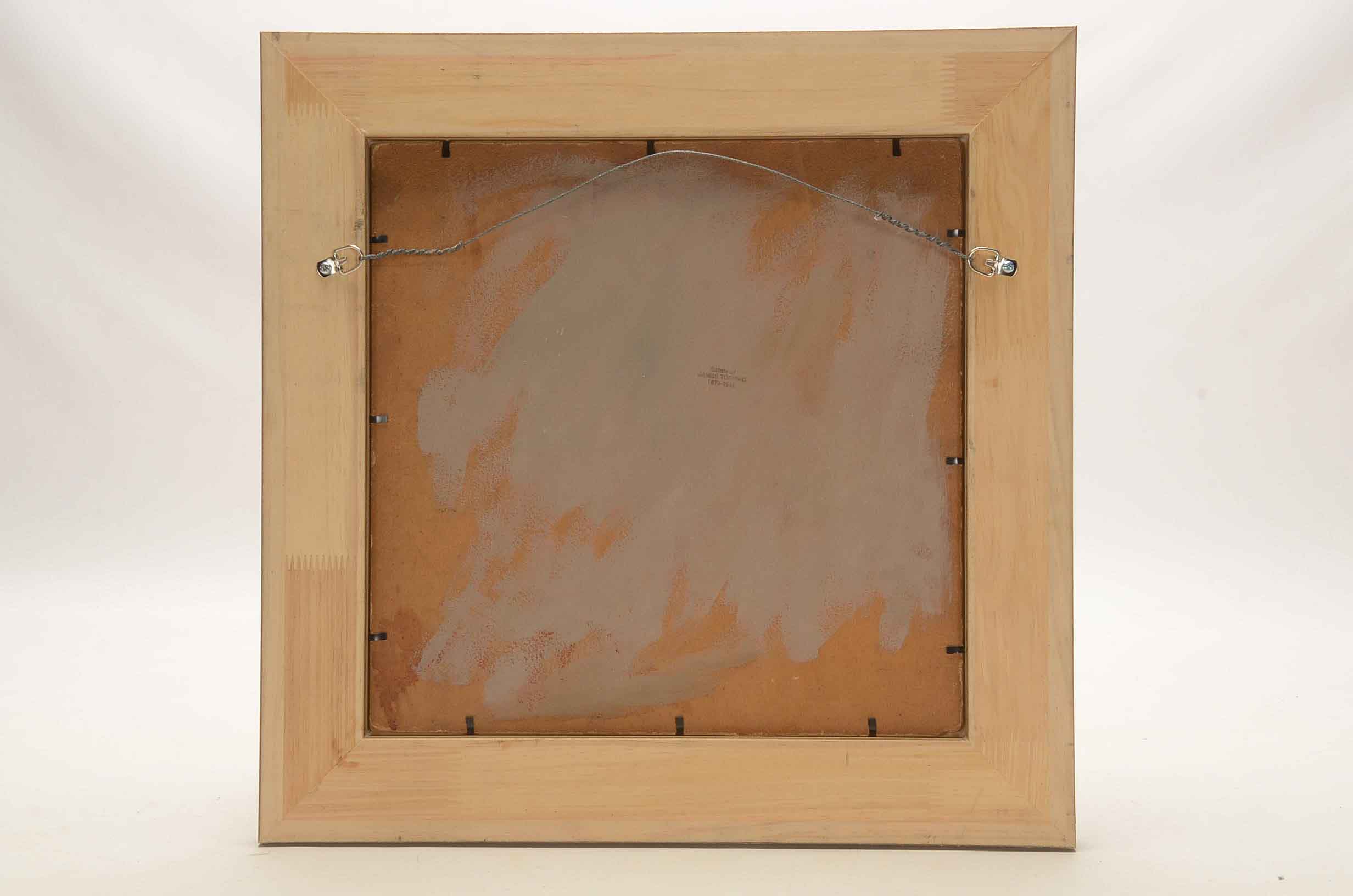 James Topping Oil Painting of a Covered Bridge