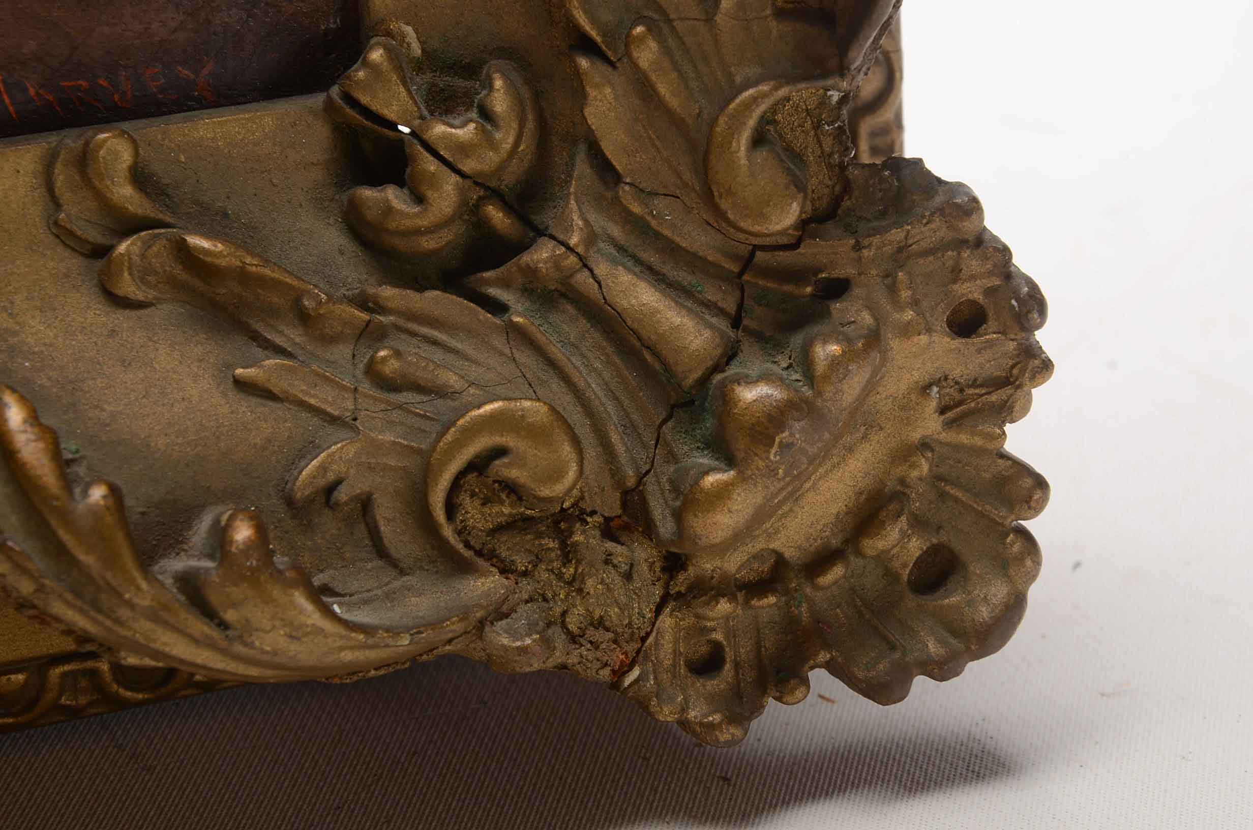 R. Harvey Antique Pastoral Oil Painting on Canvas