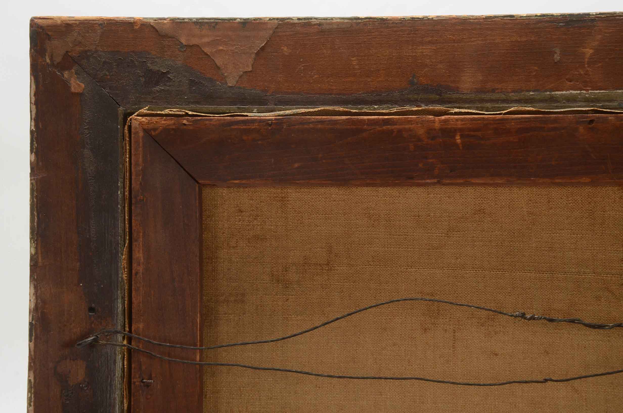 R. Harvey Antique Pastoral Oil Painting on Canvas