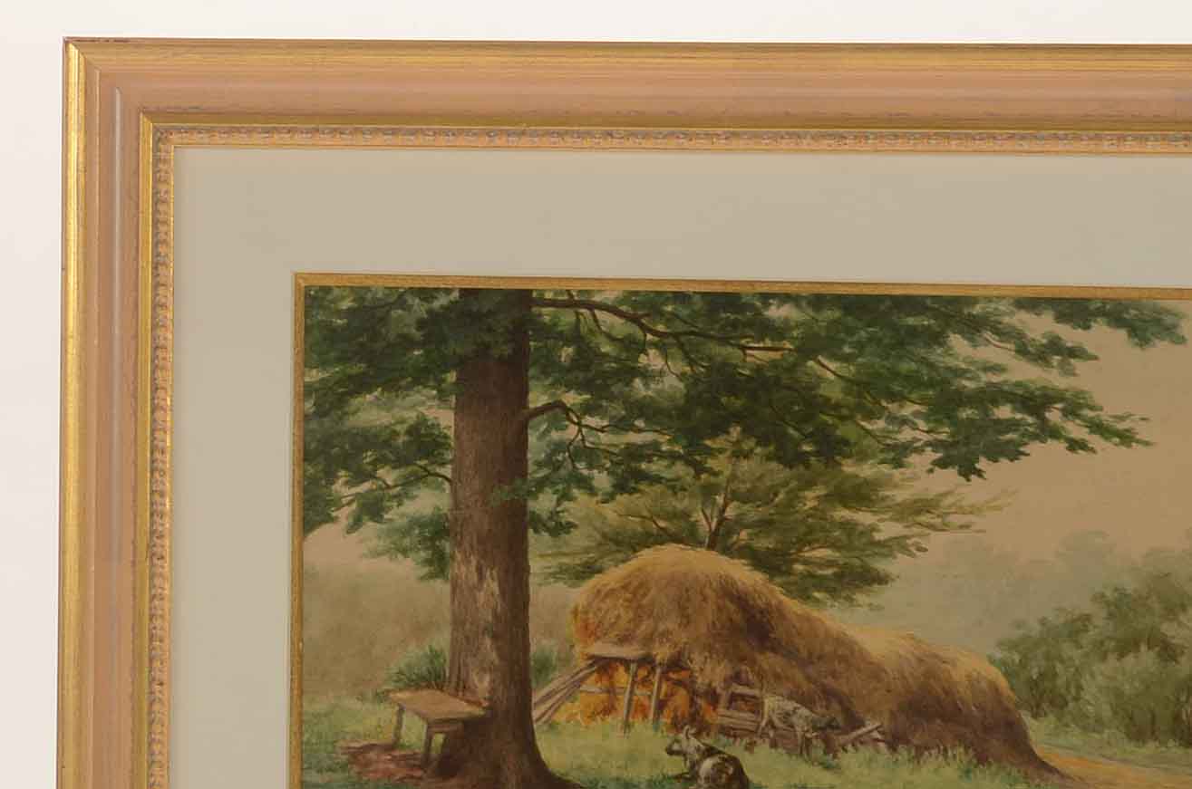 Cordelia A. Bushnell Plimpton Original 19th Century Watercolor Painting