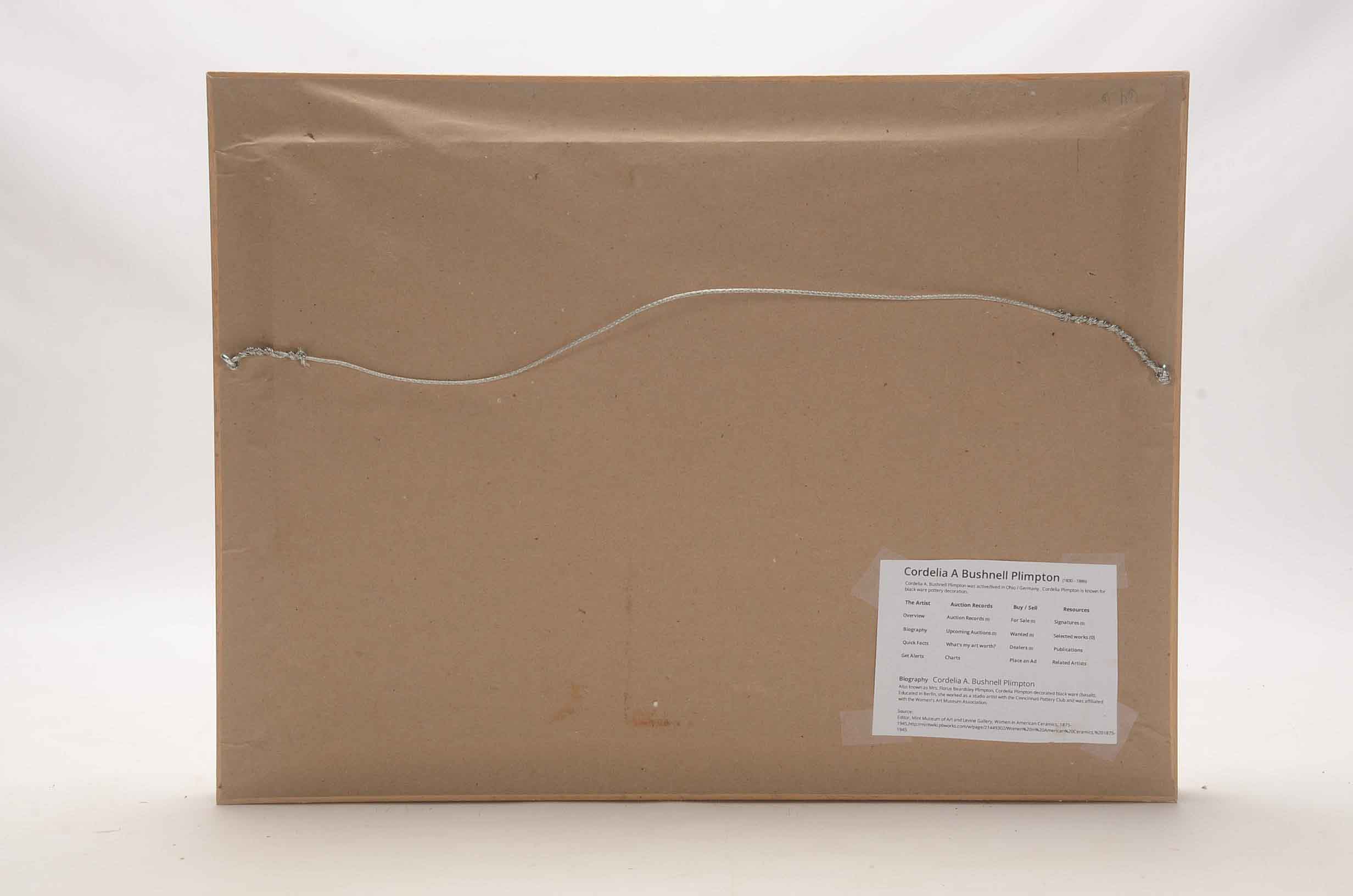 Cordelia A. Bushnell Plimpton Original 19th Century Watercolor Painting