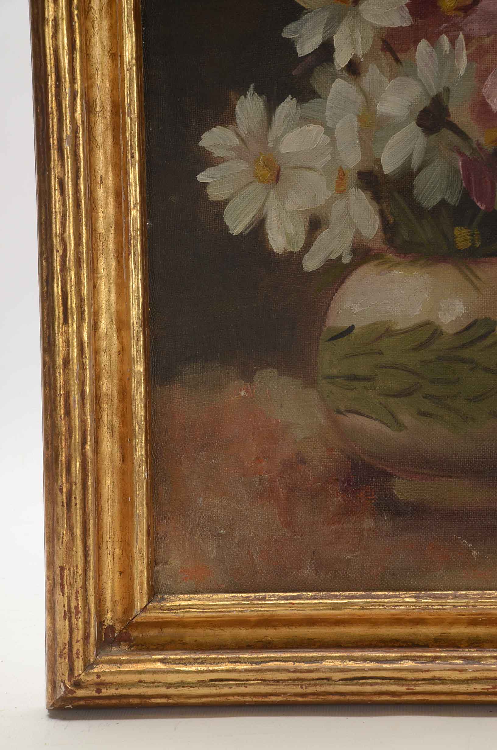 Martin Rettig Original Oil on Canvas Board Floral Still Life