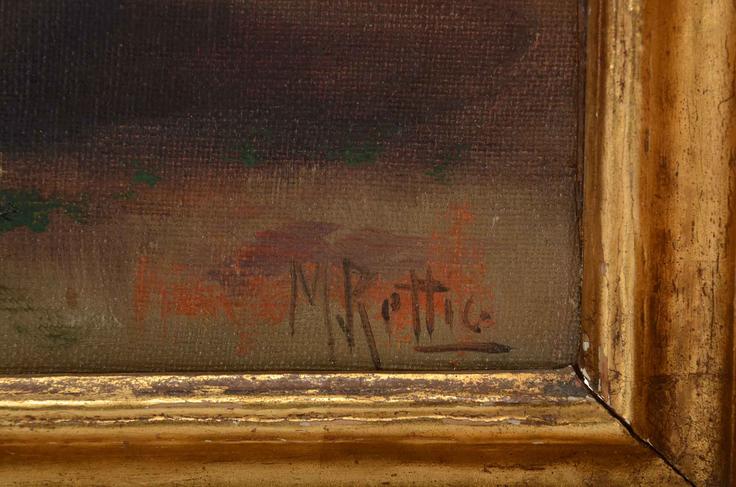 Martin Rettig Original Oil on Canvas Board Floral Still Life