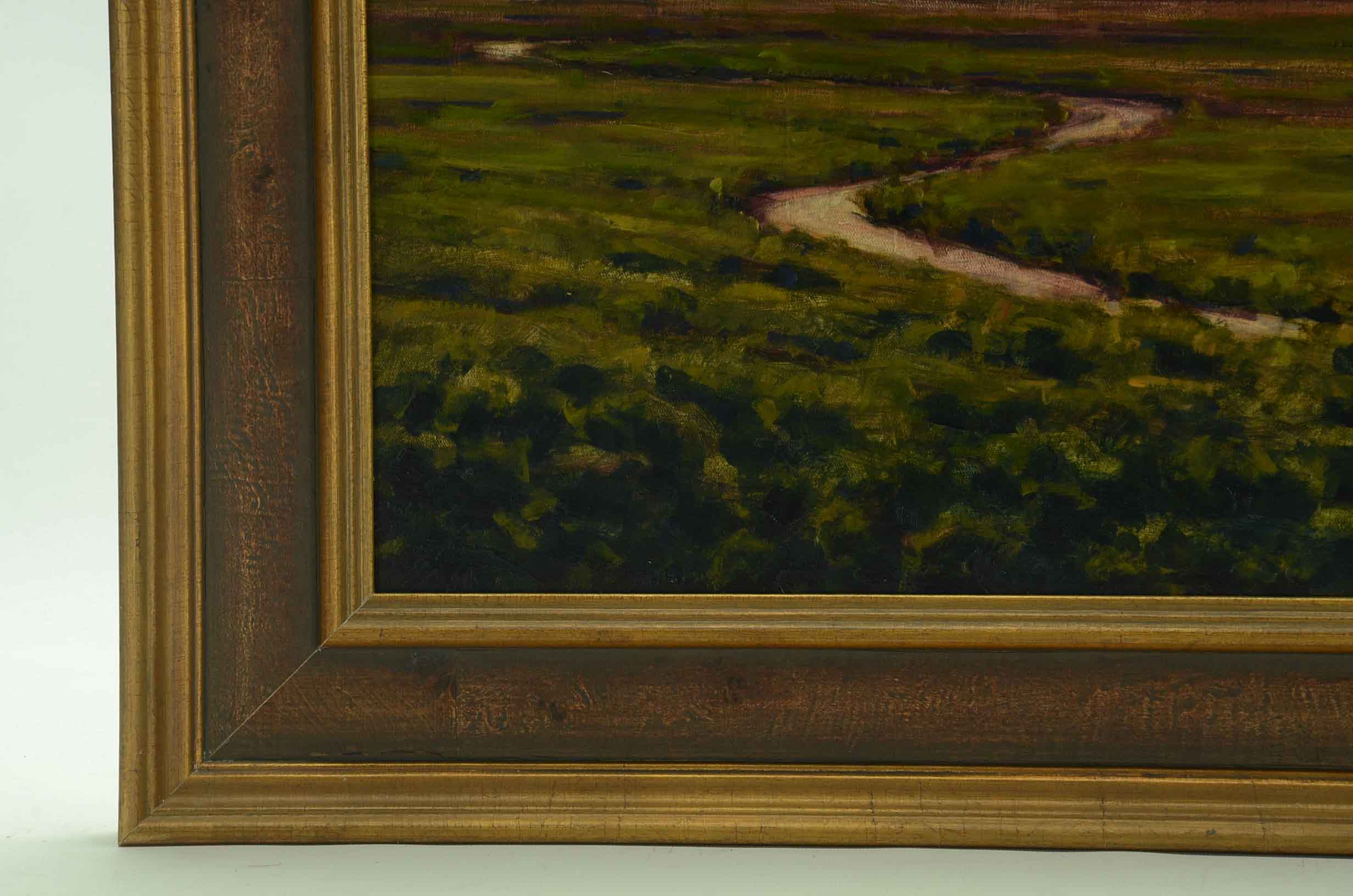 Stephen Smalzel Oil Painting on Board "Sunset by Carbondale"