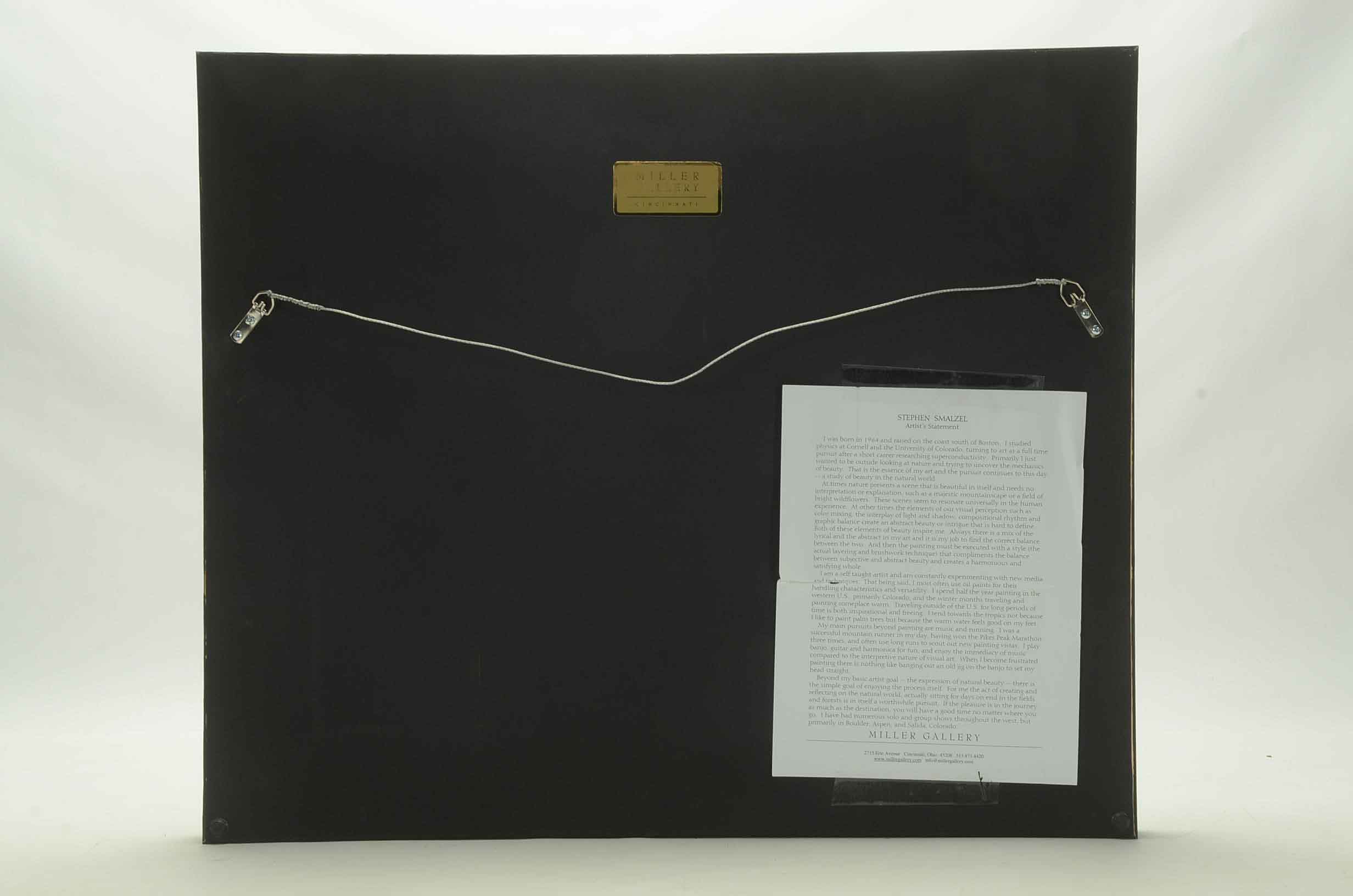 Stephen Smalzel Oil Painting on Board "Sunset by Carbondale"